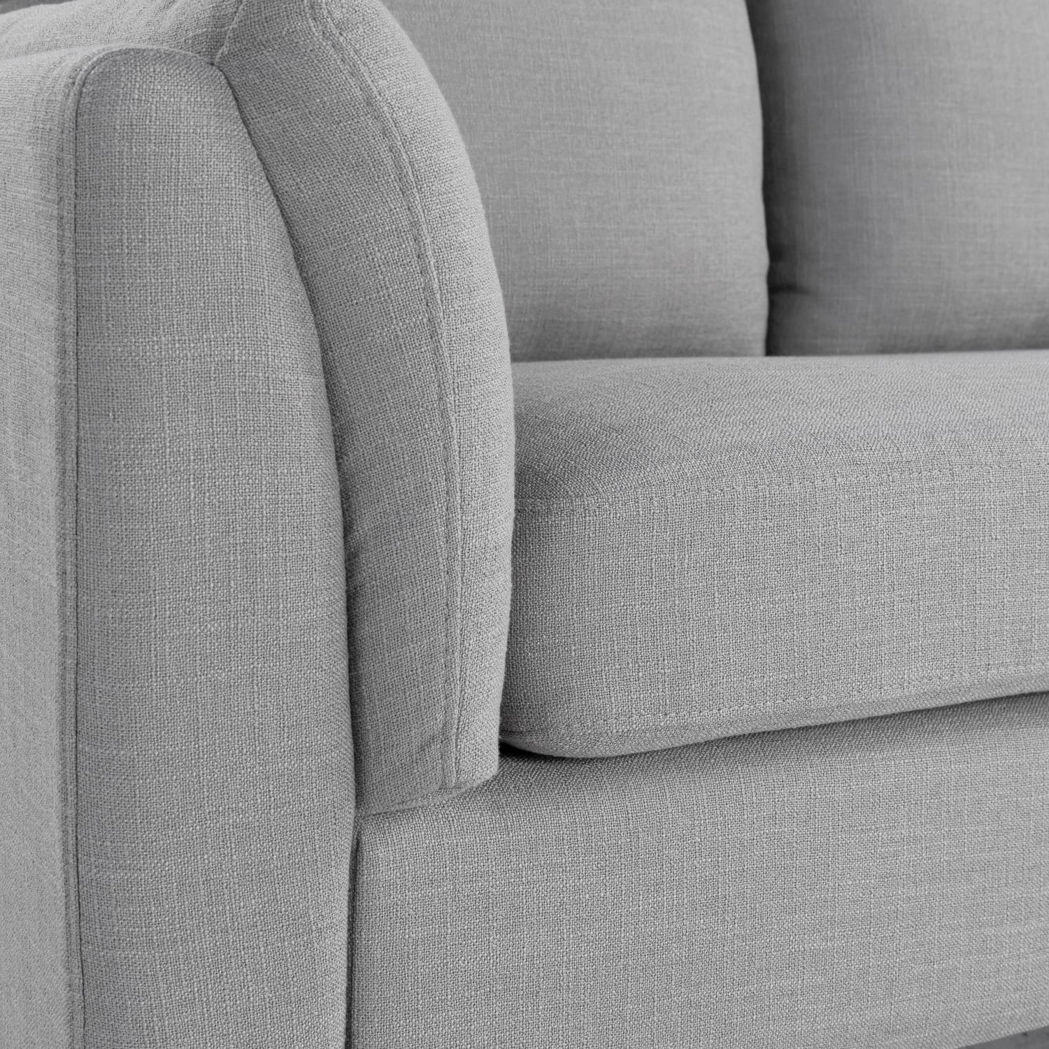 Lifestyle Solutions Santiago Polyester Sofa 35inH x 79inW x 32516inD Light Gray PopularChairscom Lifestyle Solutions Santiago Polyester Sofa 35inH x 79inW x 32 516inD Light Gray PopularChairscom