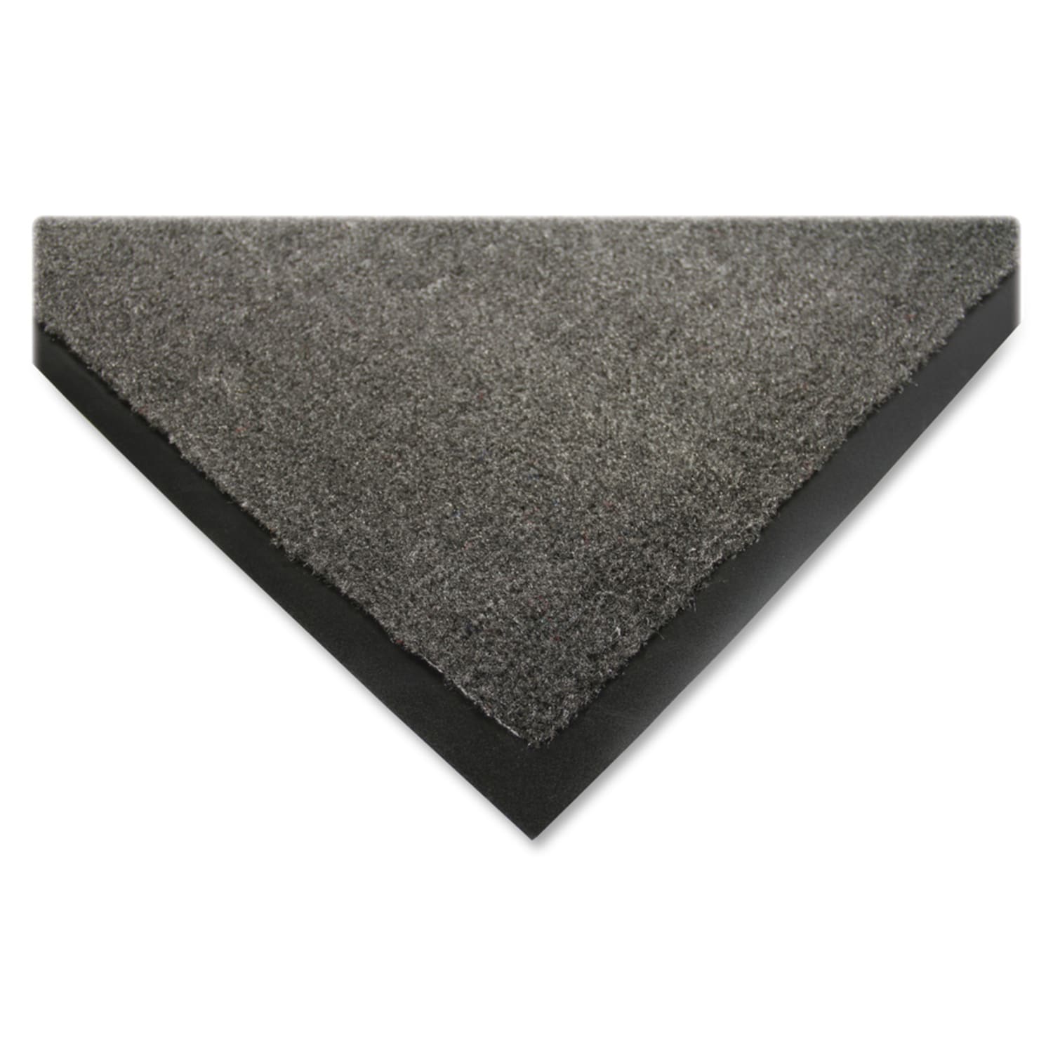 Genuine Joe Silver Series Indoor Entry Mat - Building, Carpet, Hard Floor - 10 ft Length x 36in Width - Plush - Charcoal - 1 Each - Image 3