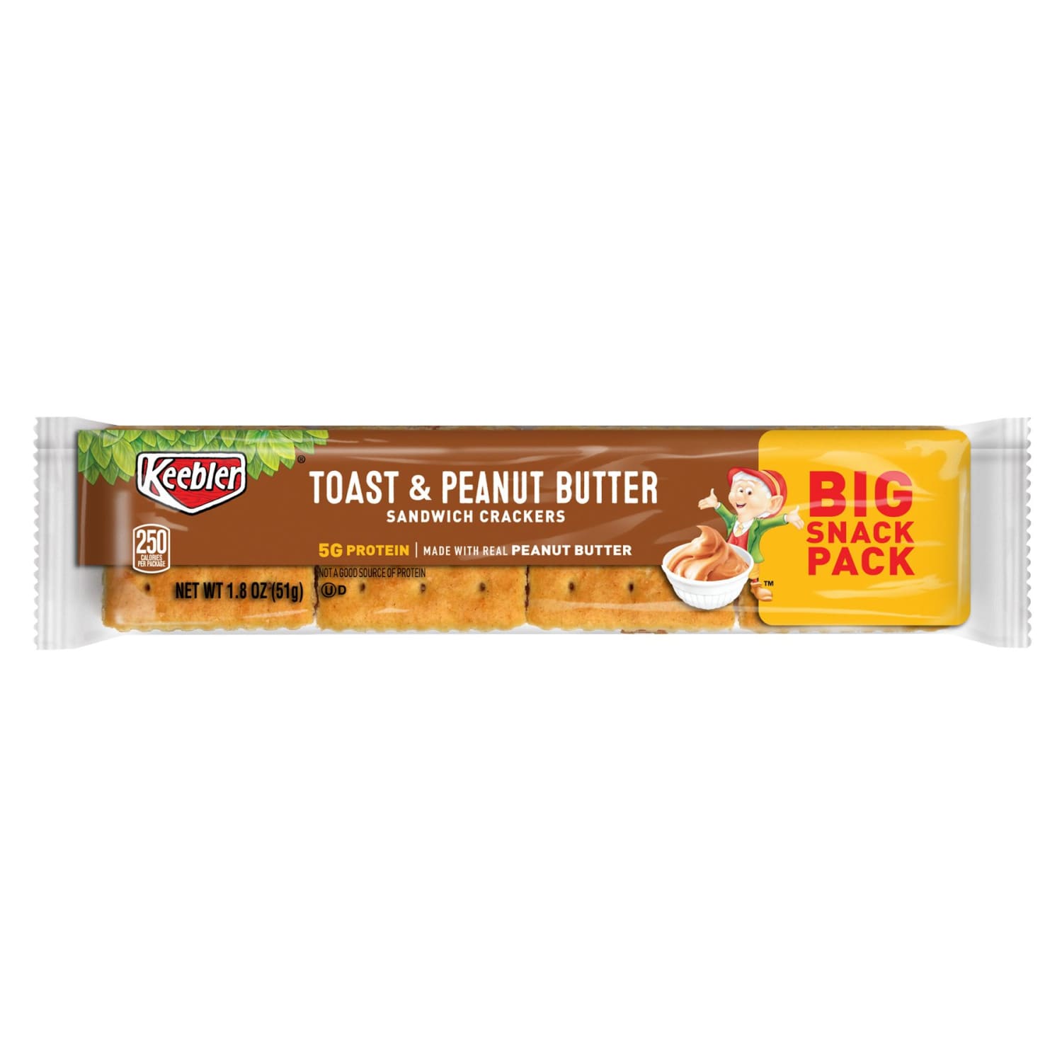 Keebler Sandwich Crackers, Toast And Peanut Butter, 1.8 Oz, Box Of 12 - Image 3