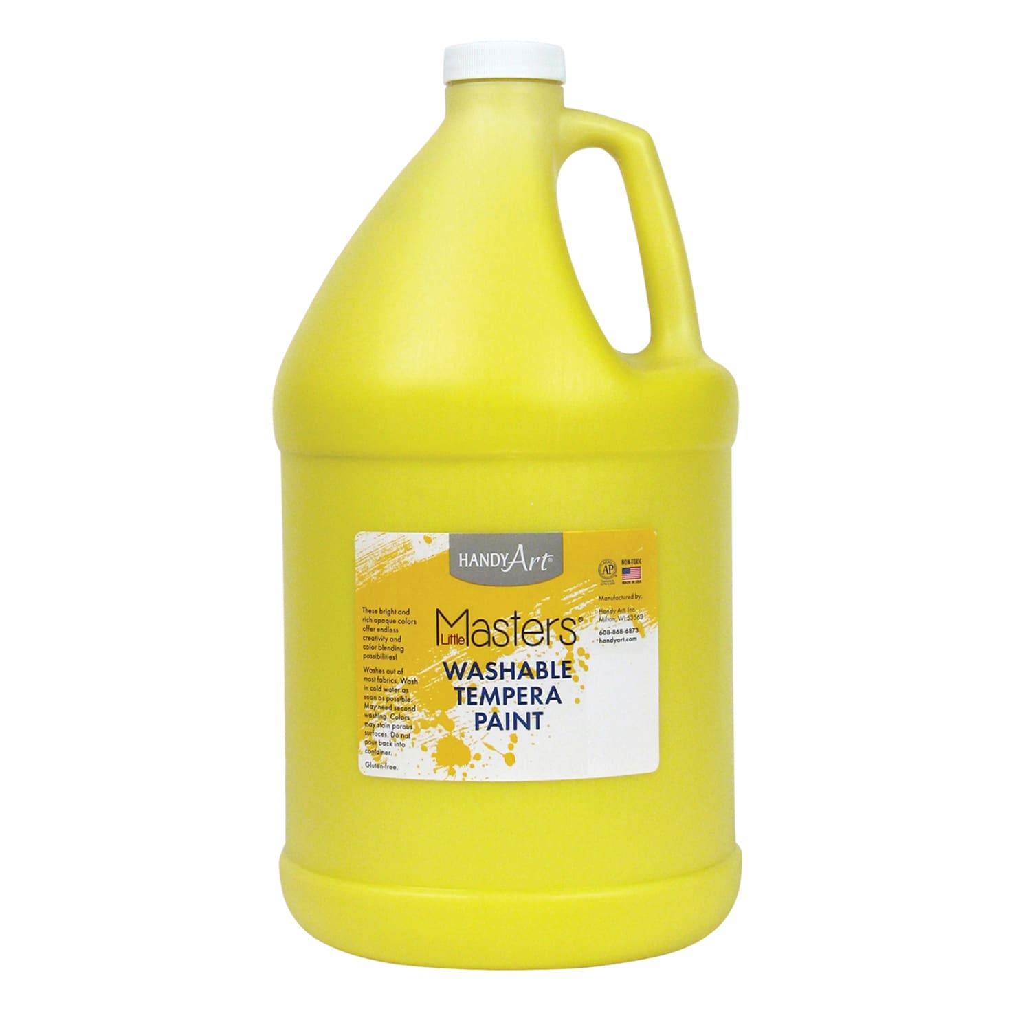 Little Masters Washable Tempera Paint, 128 Oz, Yellow, Pack Of 2 - Image 3