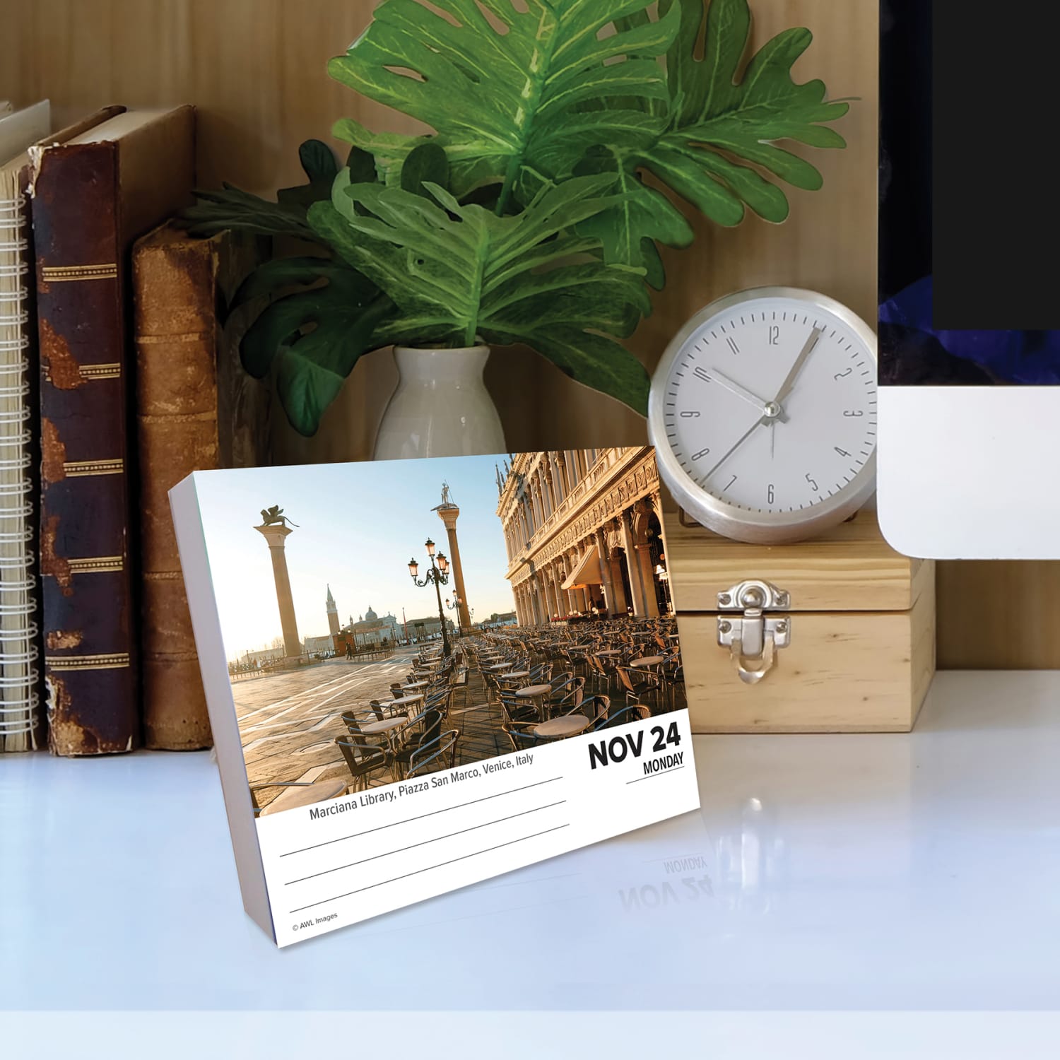 2025 Willow Creek Press Daily Desk Box Calendar, 5-1/2in x 6-1/4in, Daily Destinations, January to December 2025, 40782 - Image 4