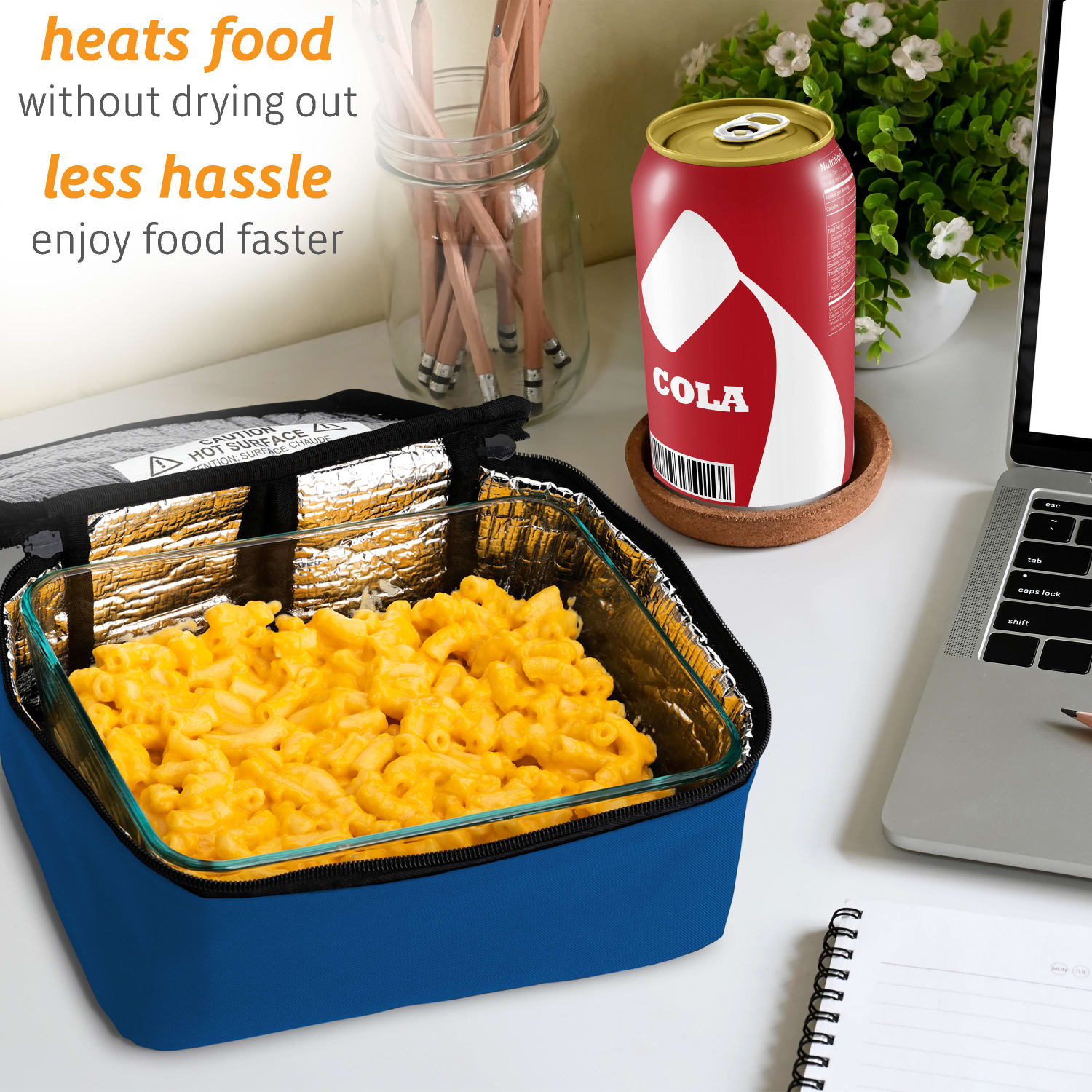 HOTLOGIC Portable Personal Mini Oven, Blue - Image 6