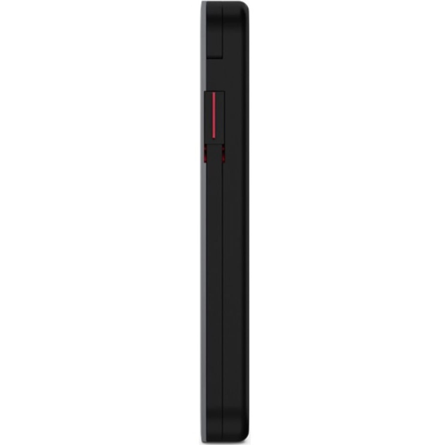 Lenovo Go Wireless Mobile Power Bank (10000 mAh - For USB Type C Device, Mobile Phone - Lithium Ion (Li-Ion) Polymer - 10000 mAh - 3 A - 9 V DC, 5 V DC Output - Black - Image 3