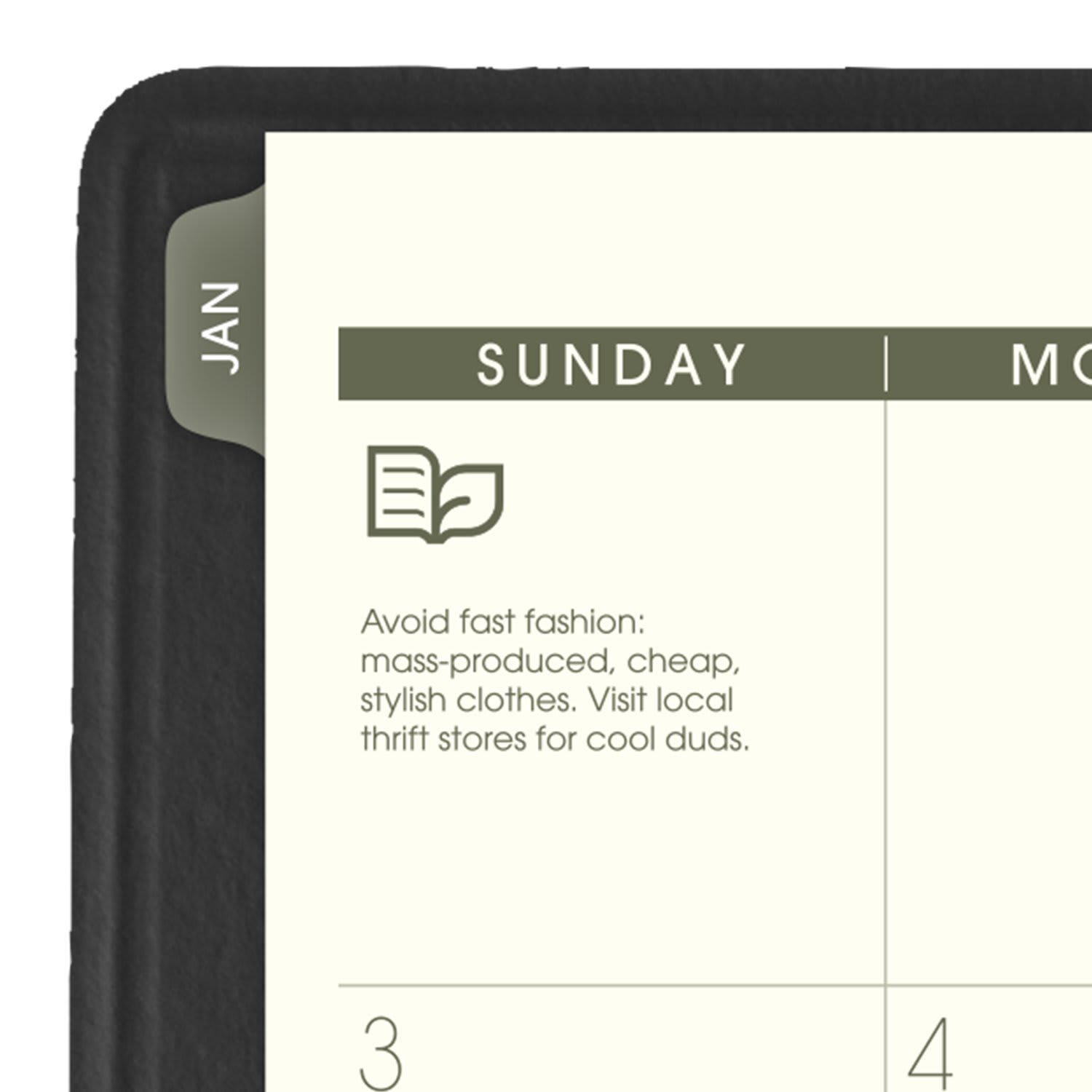 AT-A-GLANCE Recycled 2027 Weekly Monthly Appointment Book Planner, Black, Large, 8 1/4in x 11in - Image 6
