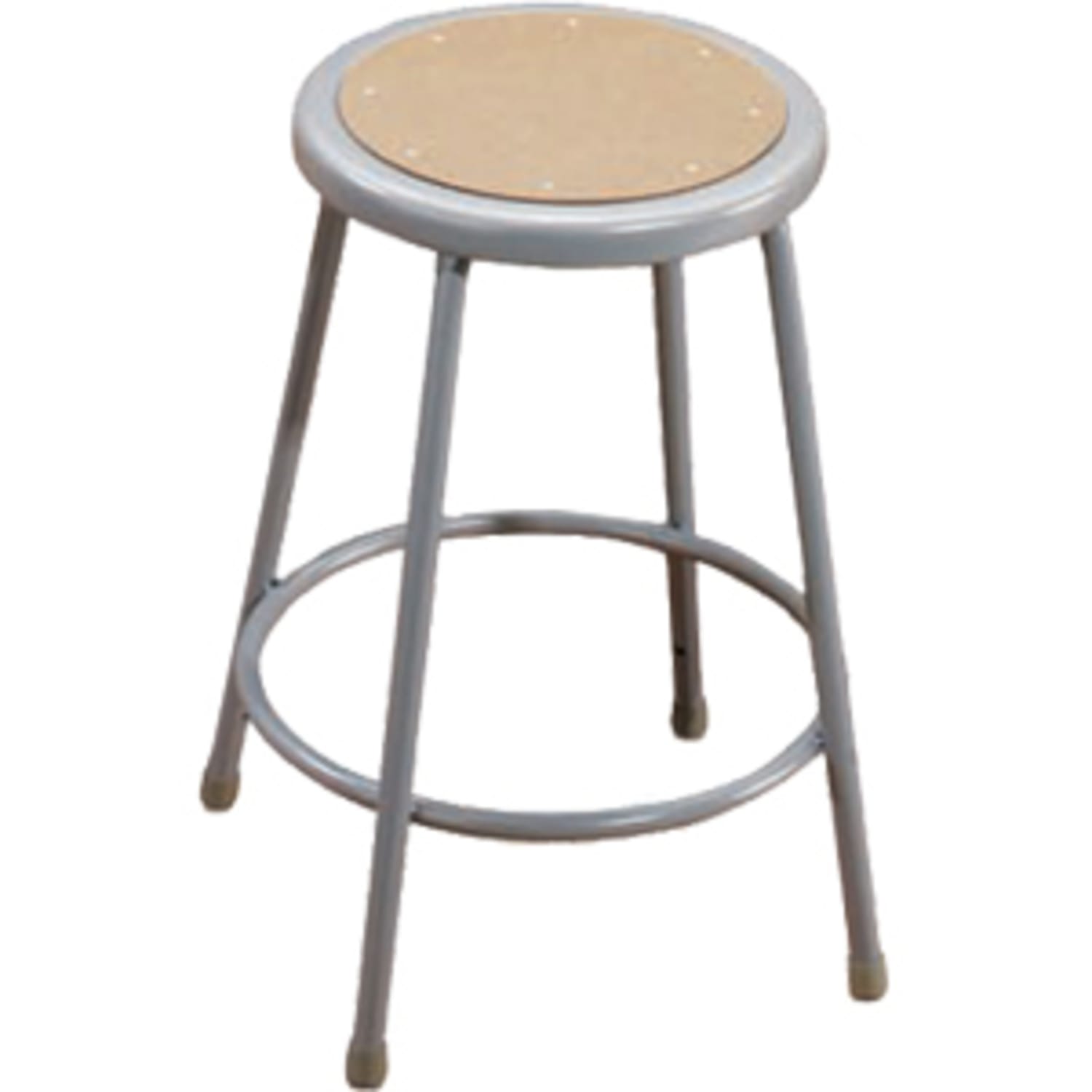 National Public Seating Hardboard Task Stool 18inH, Gray Seat/Gray Frame - Image 6