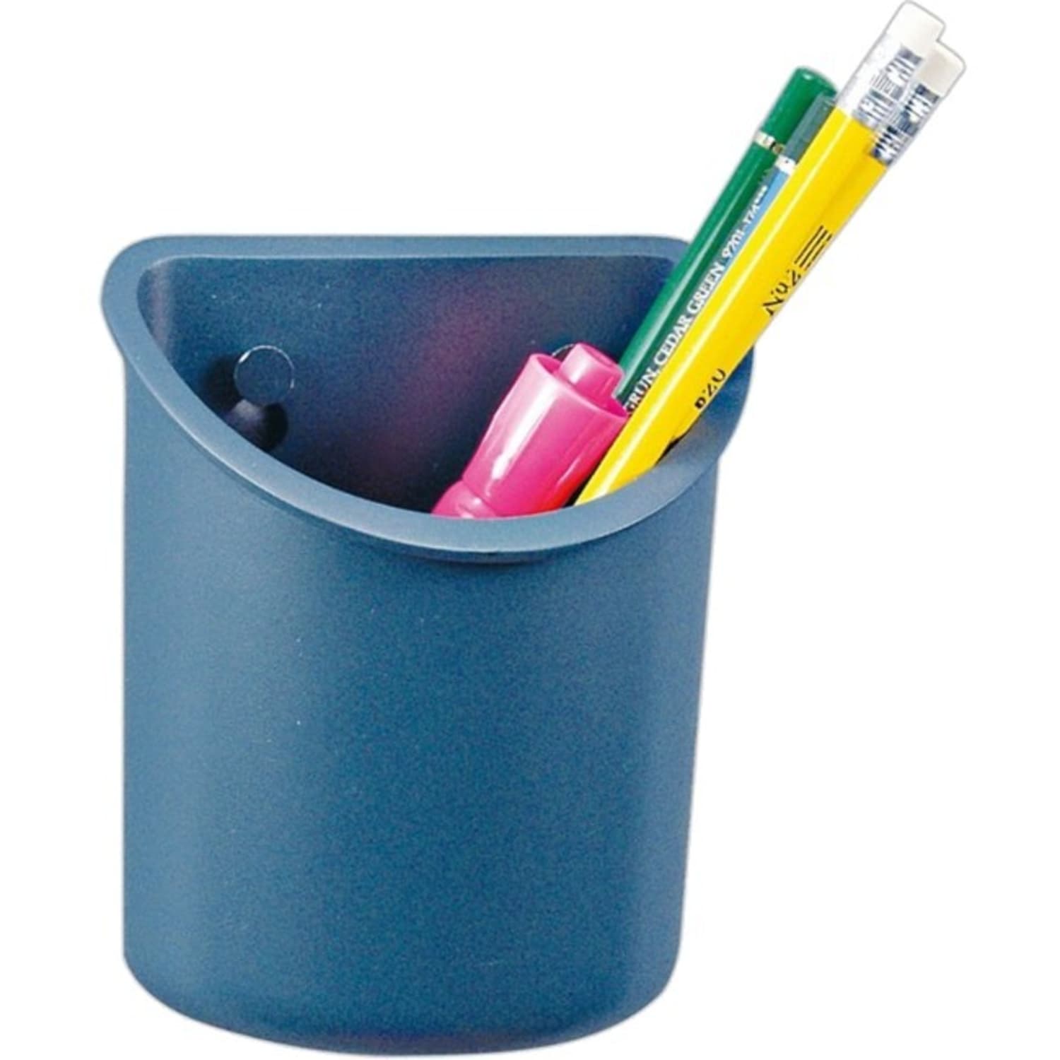 Office Depot Brand 30% Recycled Partition Pen Cup, Gray - Image 3