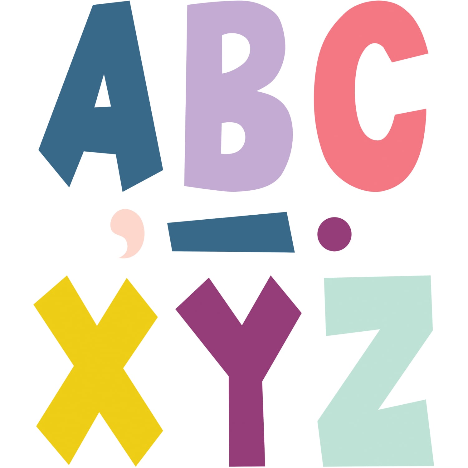 Teacher Created Resources 7in Letters, Oh Happy Day Fun Font, 120 Letters Per Pack, Set Of 3 Packs - Image 3