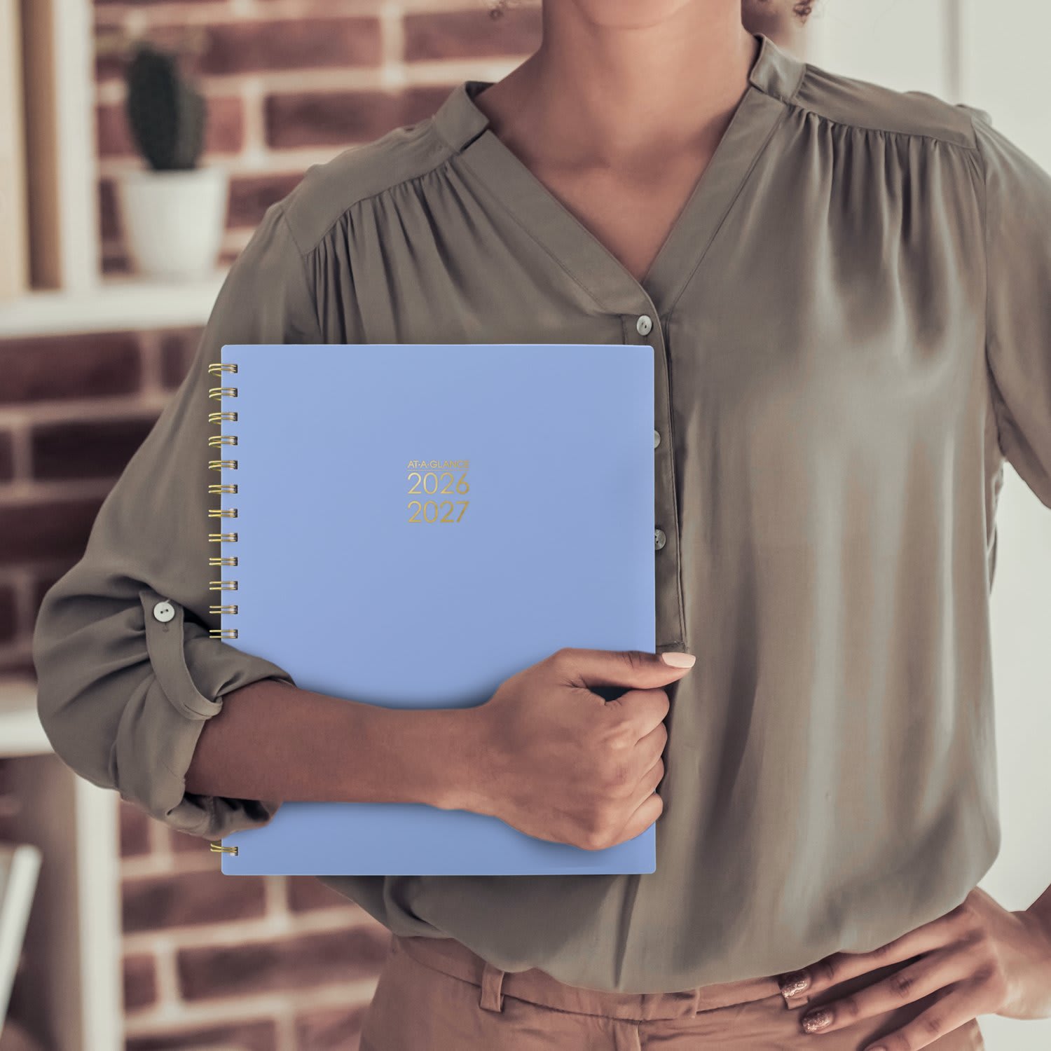 AT-A-GLANCE Harmony Academic 2026-2027 Weekly Monthly Planner, Blue Aura, Large, 8 1/2in x 11in - Image 6