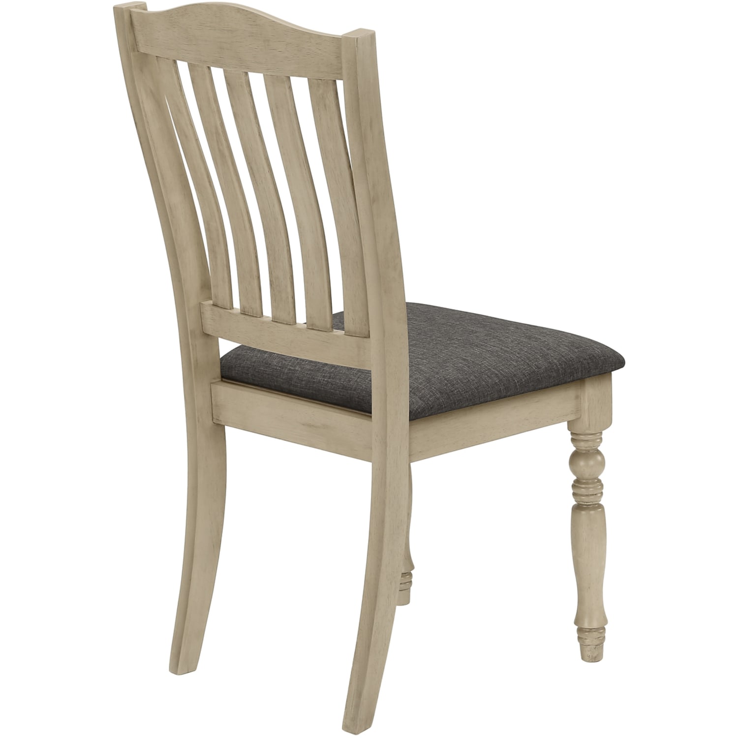 Monarch Specialties Freeman Wood/Fabric Dining Chairs, Gray, Set Of 2 Chairs - Image 5