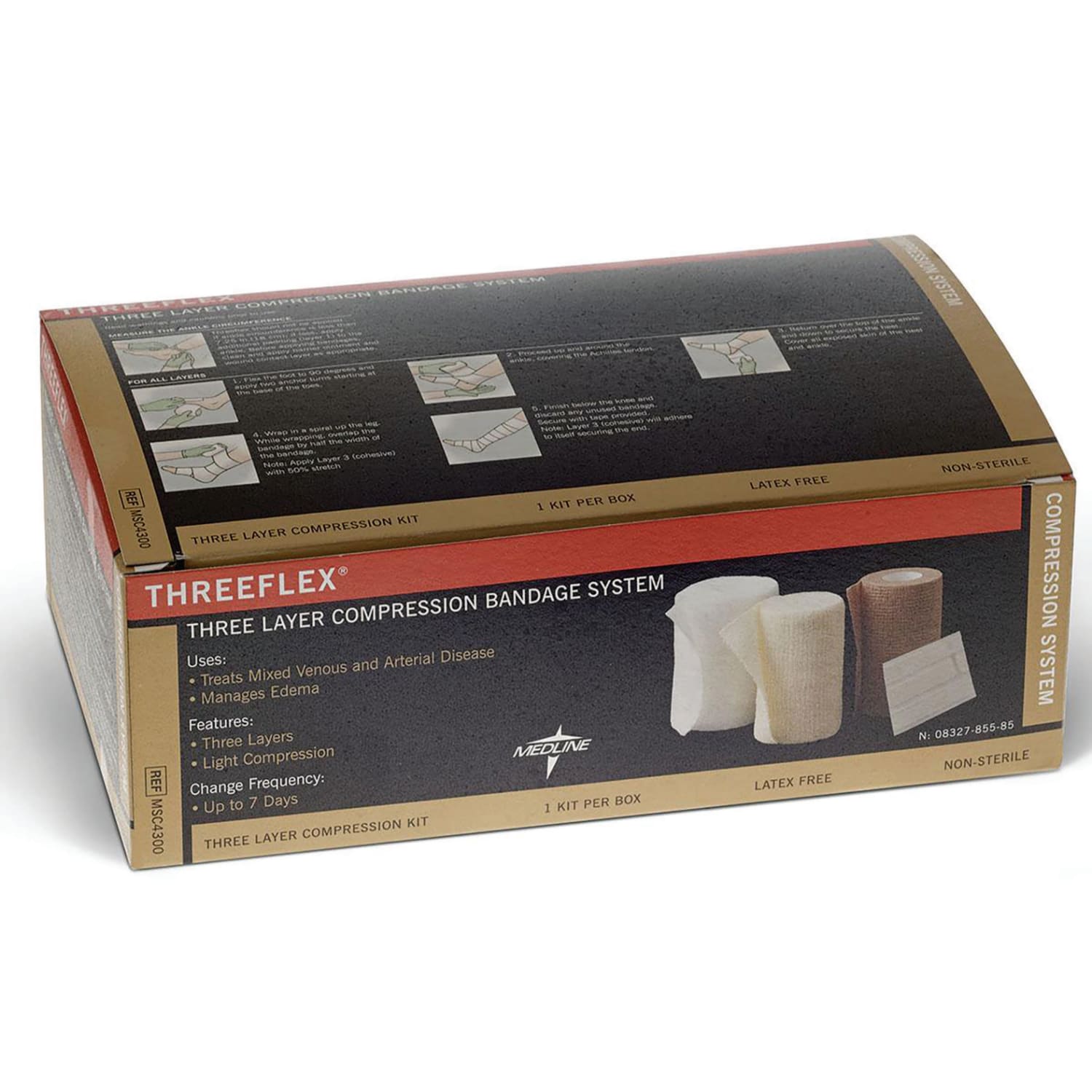 Medline Threeflex 3-Layer Bandage System Kit - Image 3