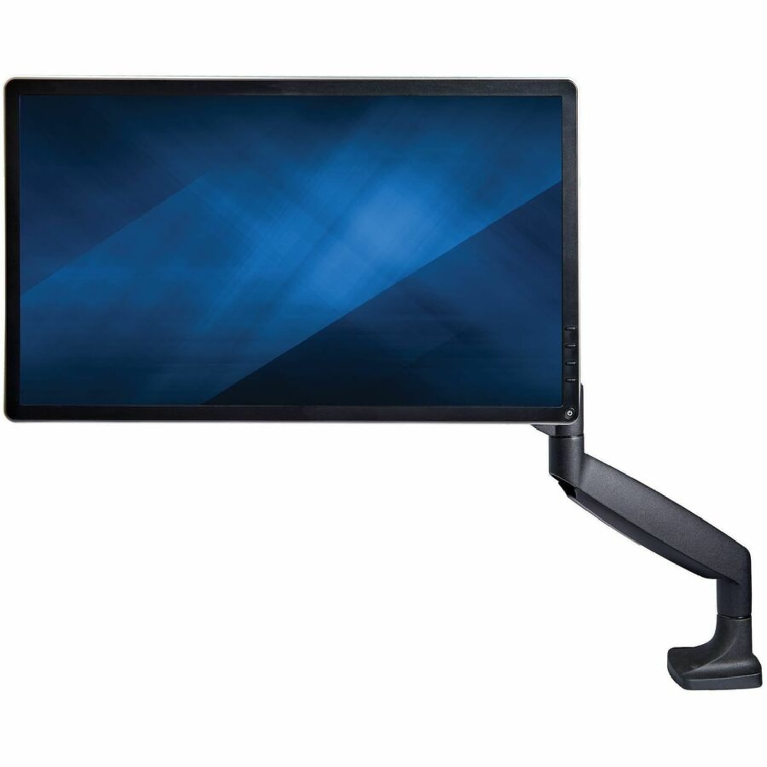 StarTech.com Desk Mount Monitor Arm - Full Motion Articulating - Monitors 12in to 34in Adjustable VESA Single Monitor Arm - Desk & Grommet Clamp -Black (ARMPIVOTHDB) - Image 3