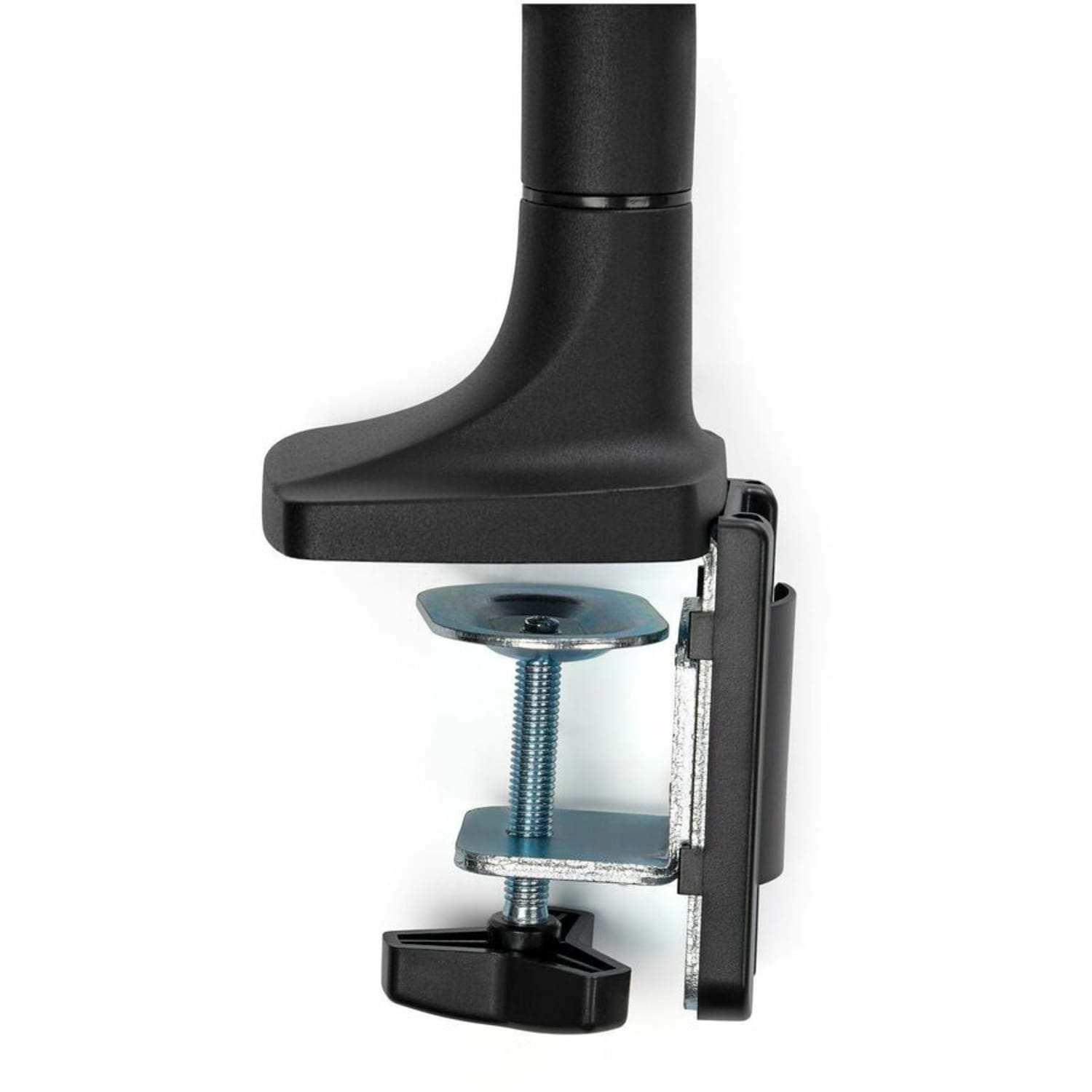StarTech.com Desk Mount Monitor Arm - Full Motion Articulating - Monitors 12in to 34in Adjustable VESA Single Monitor Arm - Desk & Grommet Clamp -Black (ARMPIVOTHDB) - Image 5