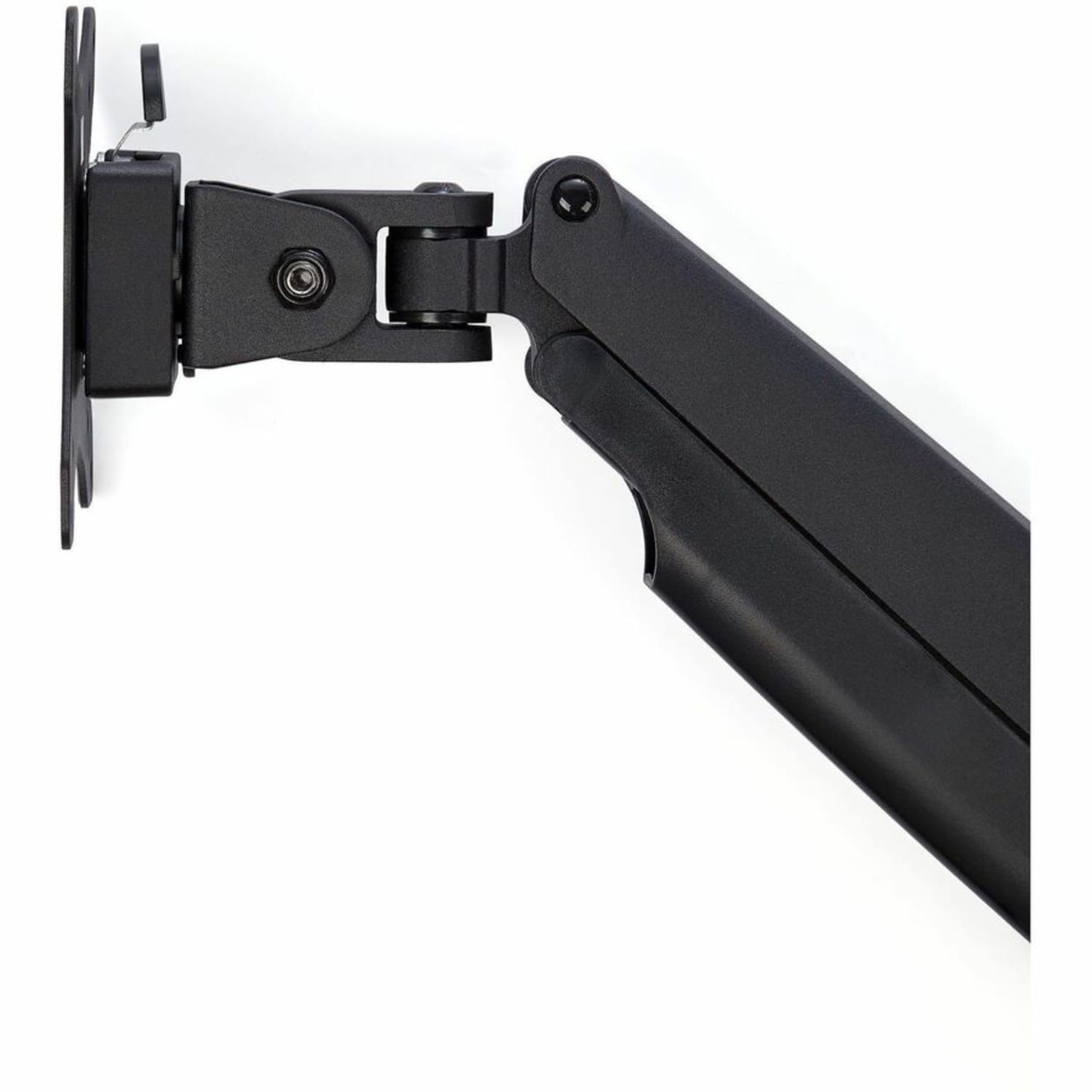 StarTech.com Desk Mount Monitor Arm - Full Motion Articulating - Monitors 12in to 34in Adjustable VESA Single Monitor Arm - Desk & Grommet Clamp -Black (ARMPIVOTHDB) - Image 6