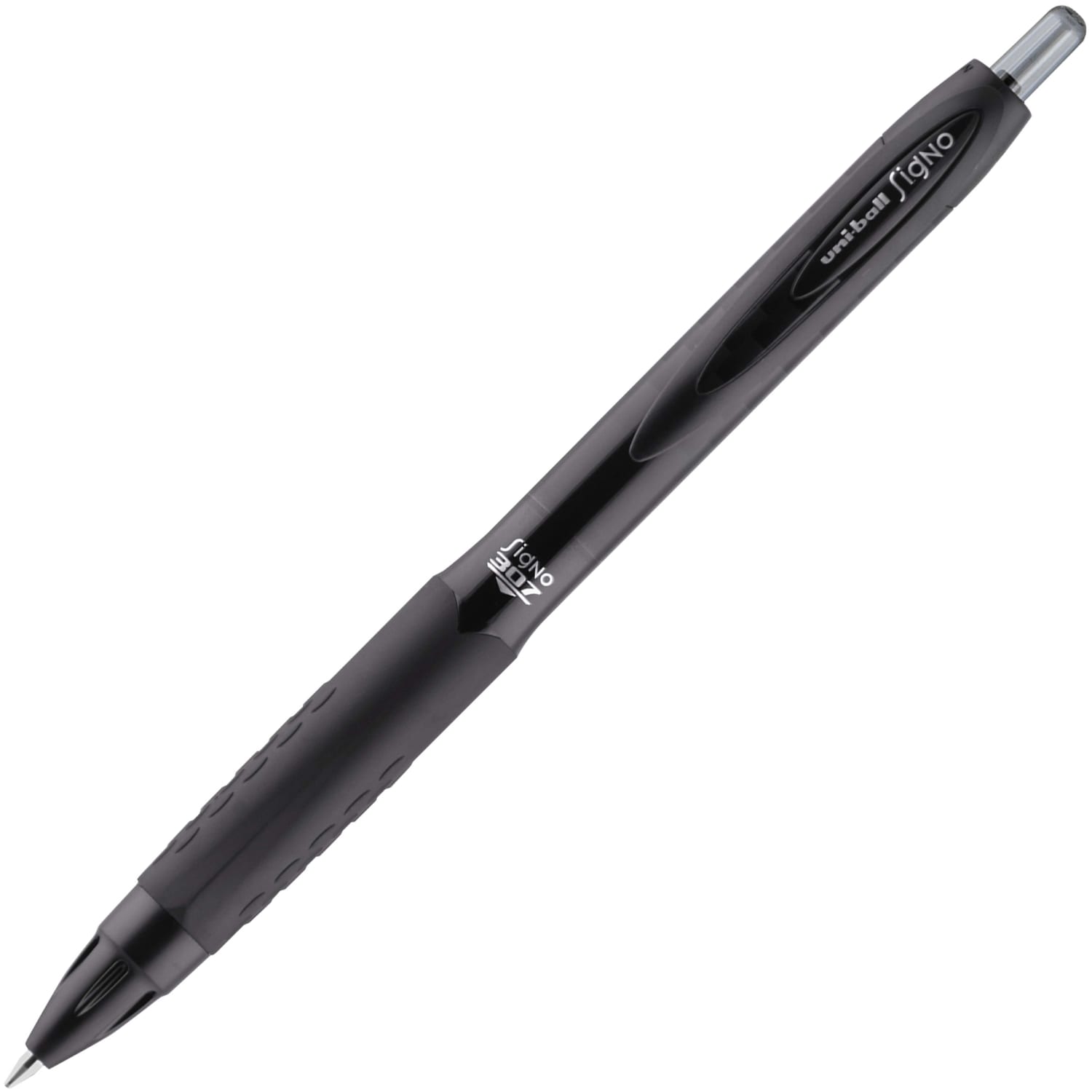 uni-ball 307 Gel Pen, Medium Point, 0.7 mm, Black Barrel, Black Ink, Pack Of 12 - Image 3