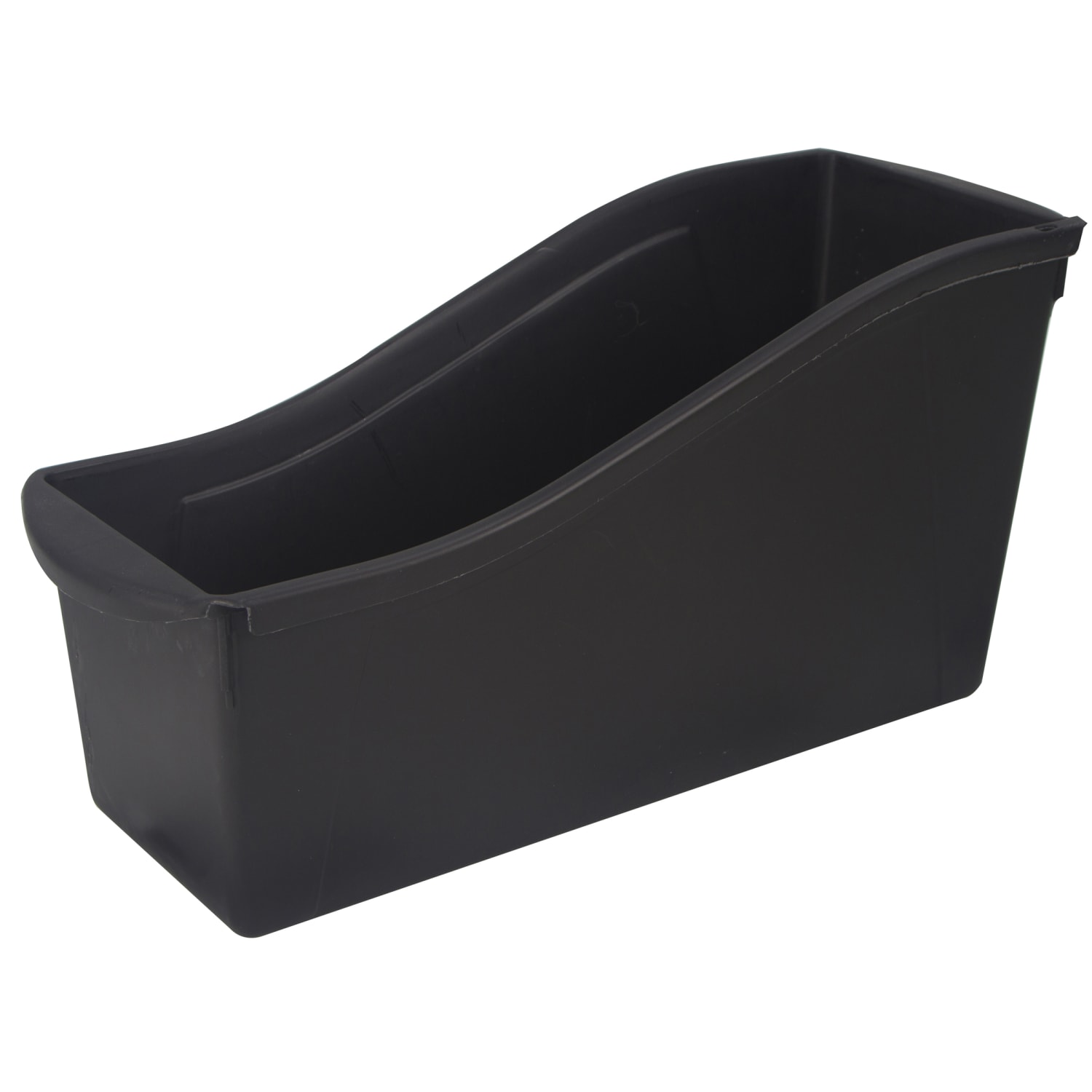 Storex Large Book Bins, 7inH x 5-5/16inW x 14-5/16inD, Black, Set Of 6 Bins - Image 3