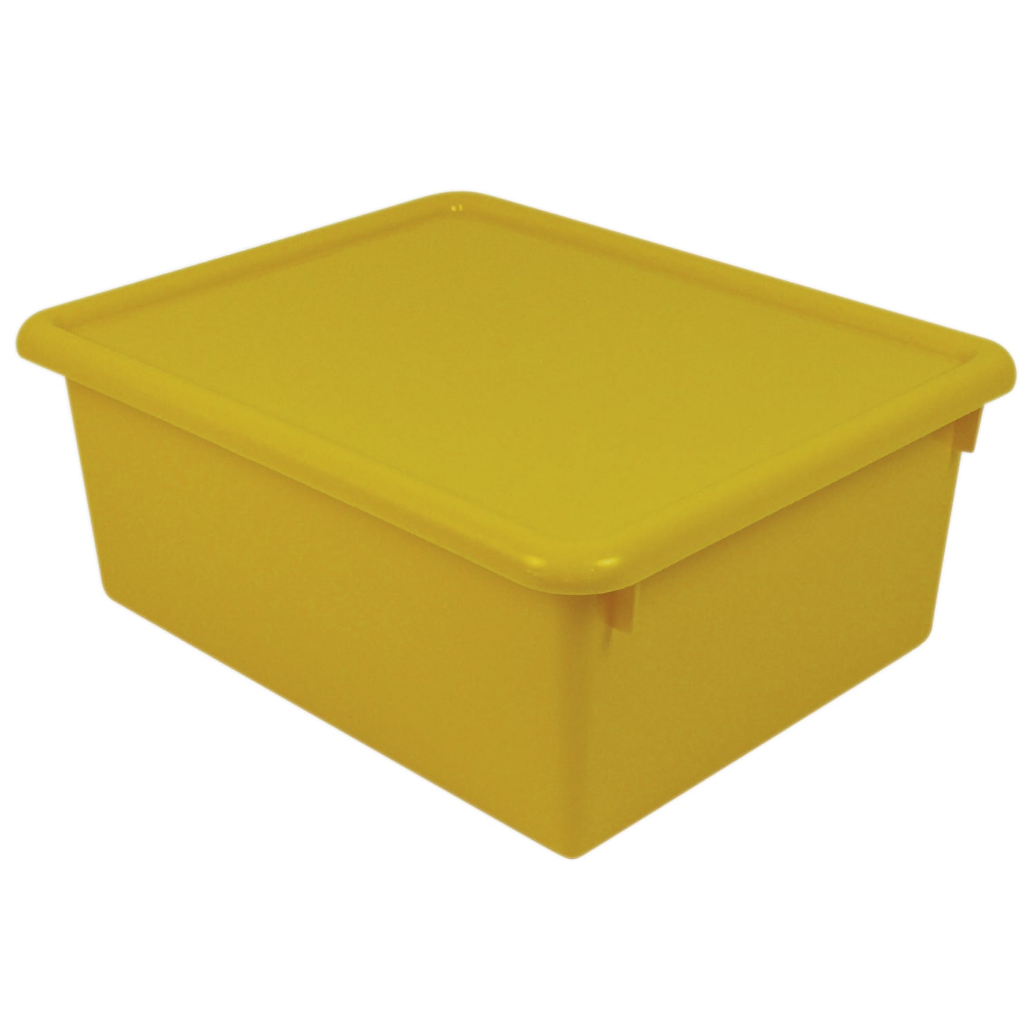 Romanoff Stowaway Letter Boxes With Lids, 5-1/4inH x 10-1/2inW x 13-1/4inD, Yellow, Pack Of 2 Boxes - Image 3