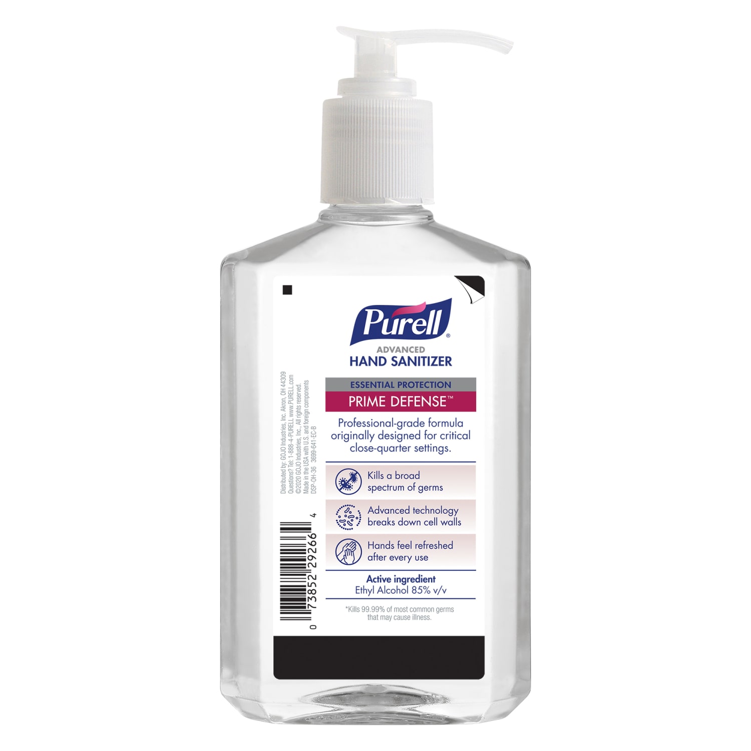 PURELL PRIME DEFENSE Advanced Hand Sanitizer,  12 fl oz Pump Bottle - Image 3
