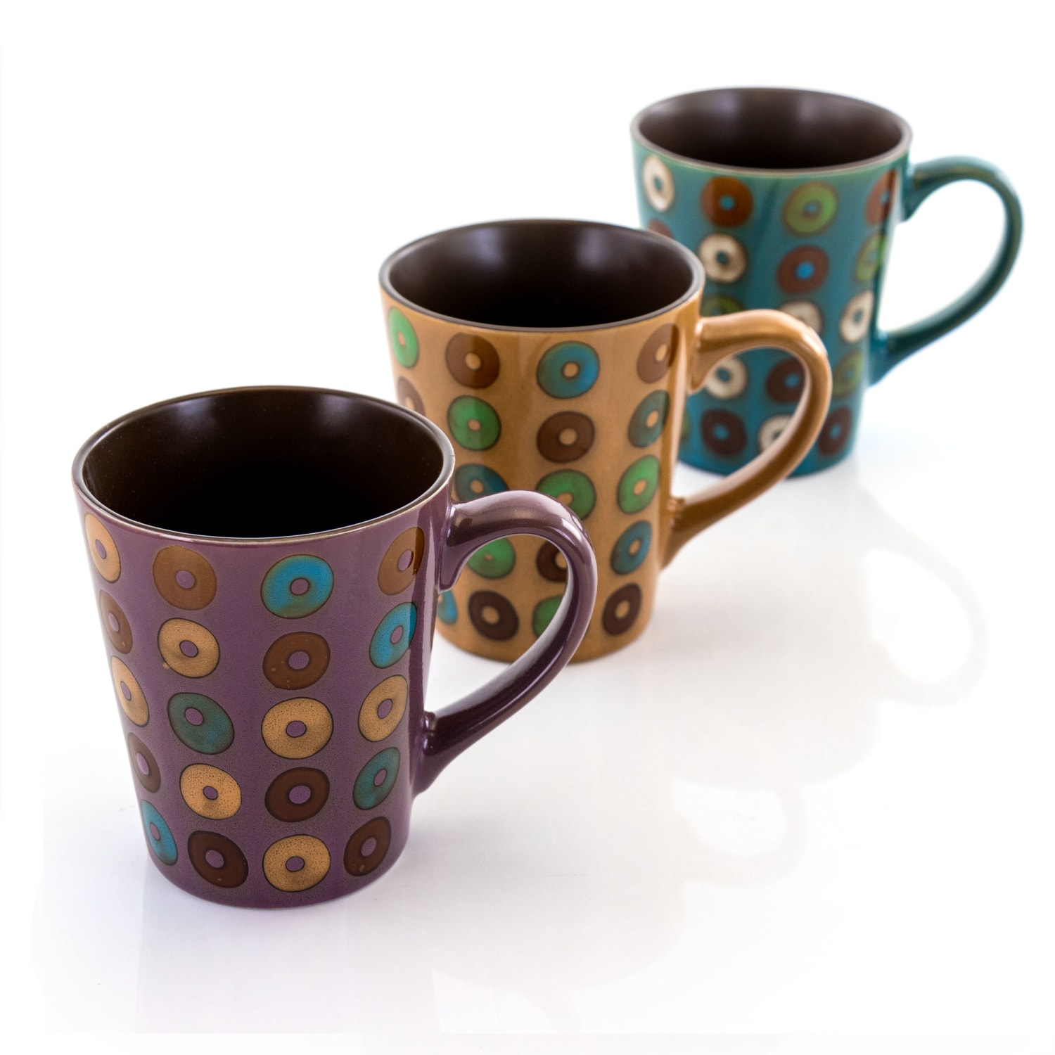 Mr. Coffee Coupa Cafe 3-Piece Mug Set, 13 Oz, Assorted - Image 6