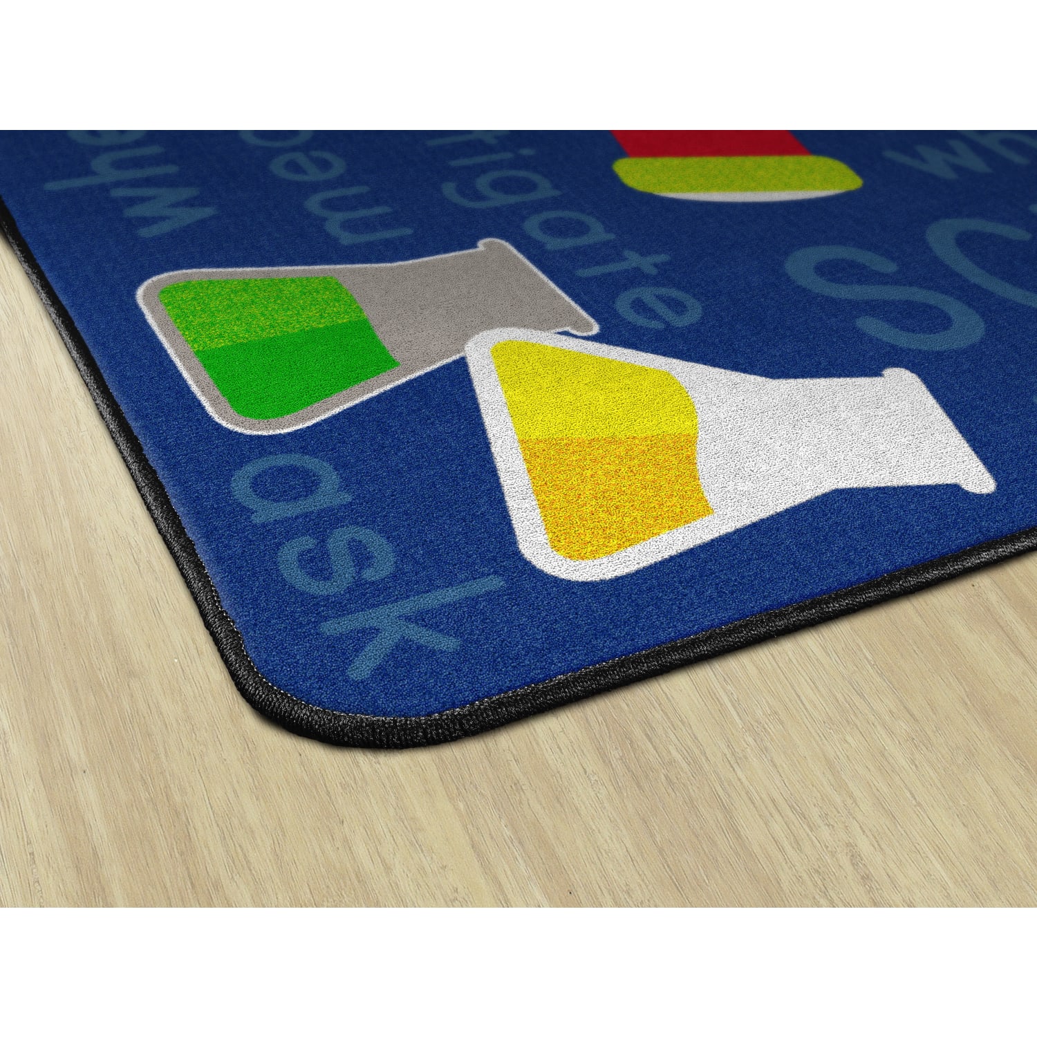 Flagship Carpets STEM Area Rug, 7ft6inH x 12ftW, Blue - Image 5
