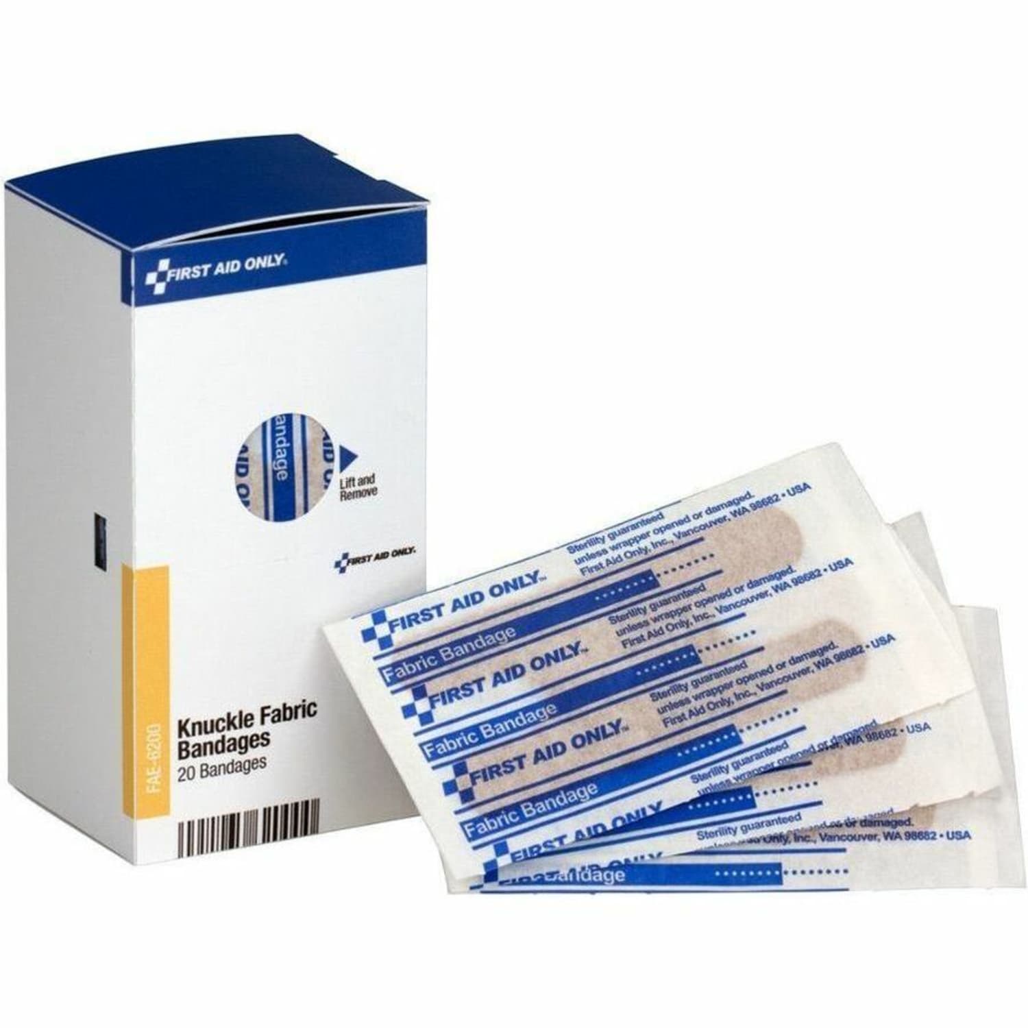 First Aid Only Fabric Knuckle Bandages Refill, Box Of 20 Bandages - Image 3