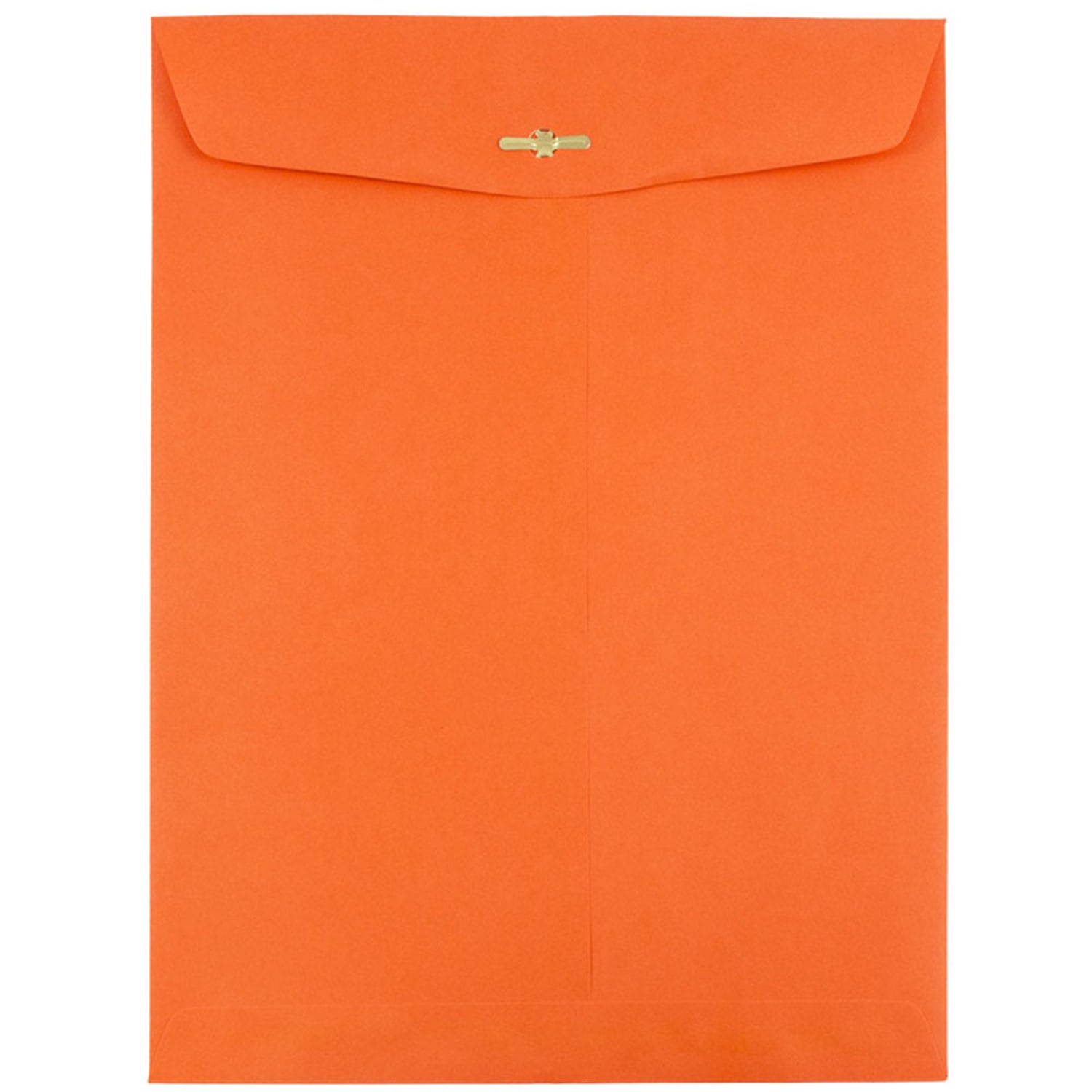 JAM Paper Open-End 9in x 12in Catalog Envelopes, Clasp Closure, Orange, Pack Of 100 Envelopes - Image 3