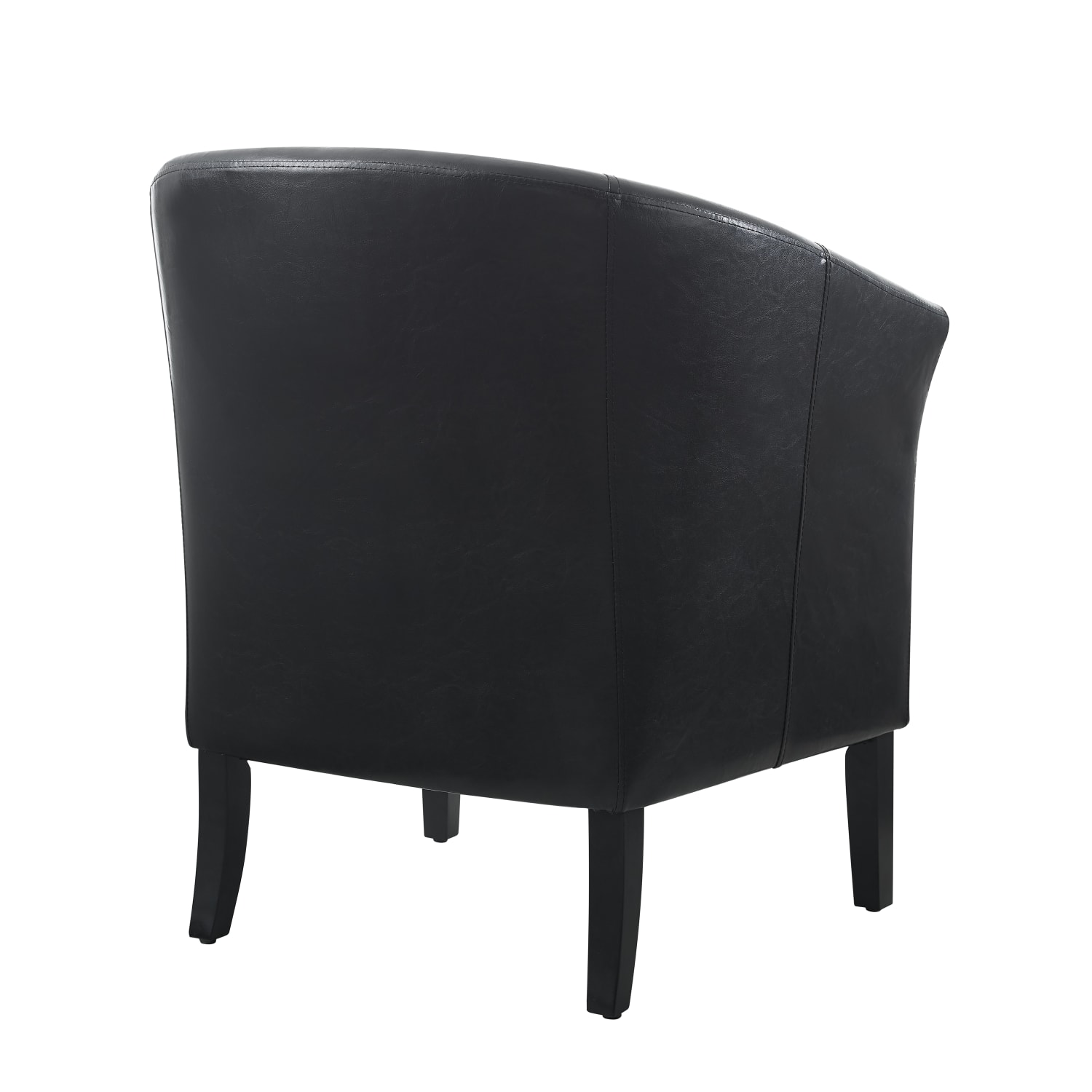 Linon Cullman Faux Leather Club Chair, Black - Image 6