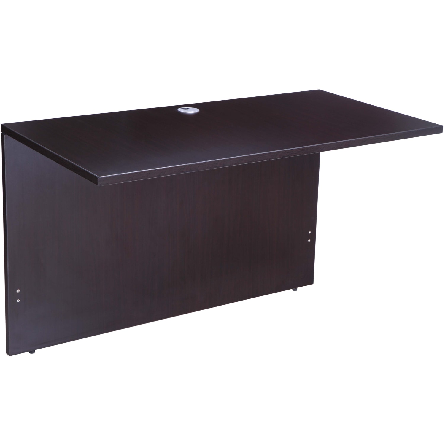 Boss Office Products Holland Series Executive U-Shape Desk With File Storage, Pedestal And Hutch, Mocha - Image 4