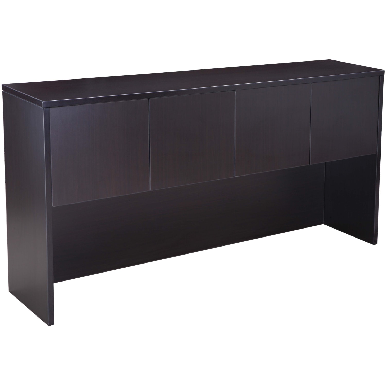 Boss Office Products Holland Series Executive U-Shape Desk With File Storage, Pedestal And Hutch, Mocha - Image 6