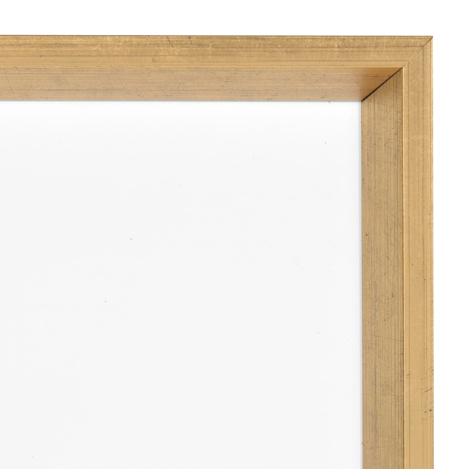 Kate and Laurel Calter Magnetic Dry-Erase Board, Melamine, 16-1/2in x 25-1/2in, White, Gold Plastic Frame - Image 4