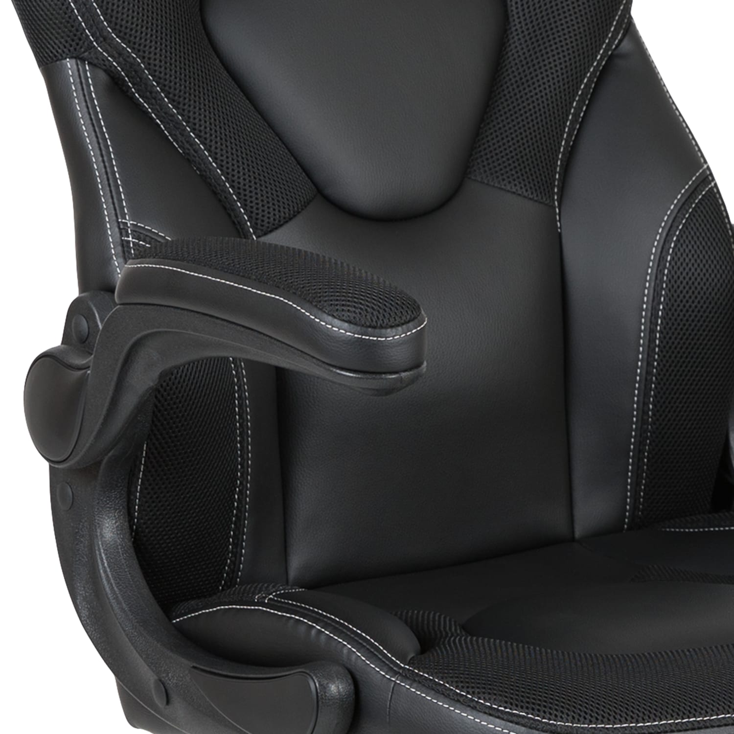 Flash Furniture X10 Ergonomic LeatherSoft Faux Leather High Back Racing Gaming Chair With Flip Up Arms Black PopularChairscom