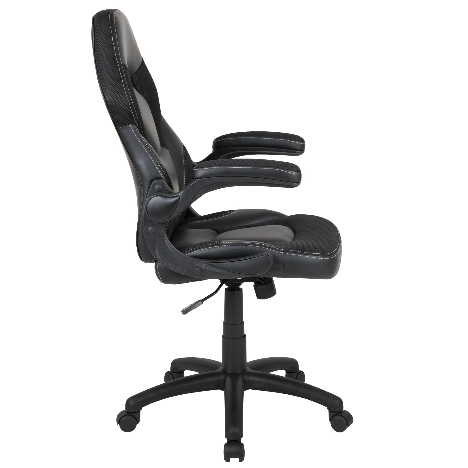 Flash Furniture X10 Ergonomic LeatherSoft Faux Leather High Back Racing Gaming Chair With Flip Up Arms Black PopularChairscom