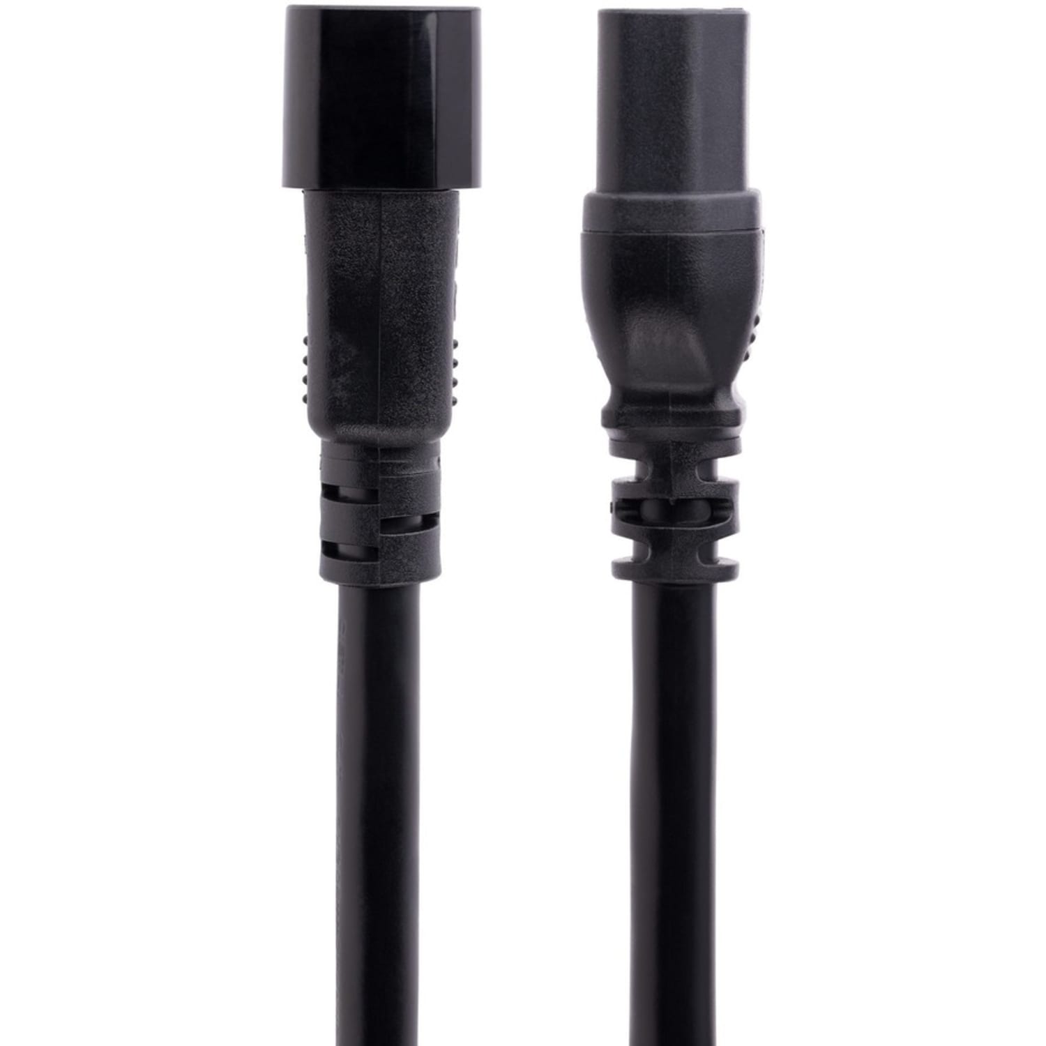StarTech.com 10ft (3m) Heavy Duty Extension Cord, IEC C14 to IEC C15 Black Extension Cord, 15A 125V, 14AWG, Heavy Gauge Power Cable - Image 3