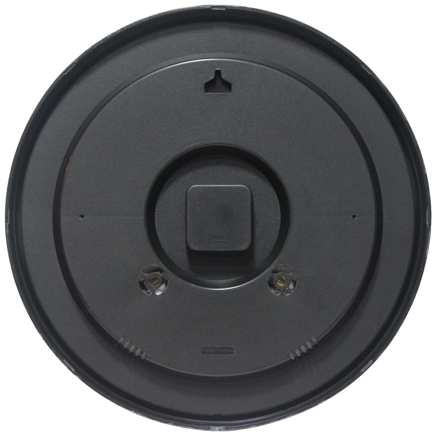 Infinity Instruments 3-D Indoor/Outdoor Round Wall Clock, 16in, Black - Image 4