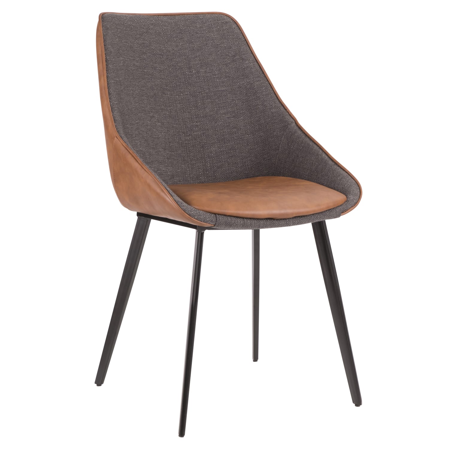 LumiSource Marche 2Tone Chairs BrownGrayBlack Set Of 2 Chairs PopularChairscom LumiSource Marche 2 Tone Chairs BrownGrayBlack Set Of 2 Chairs PopularChairscom