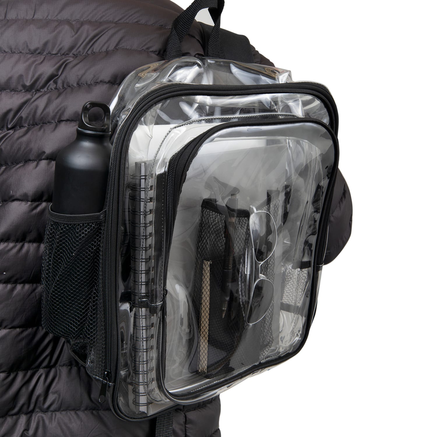 Promarx Backpack, 14inH x 13inW x 7inD, Clear - Image 4