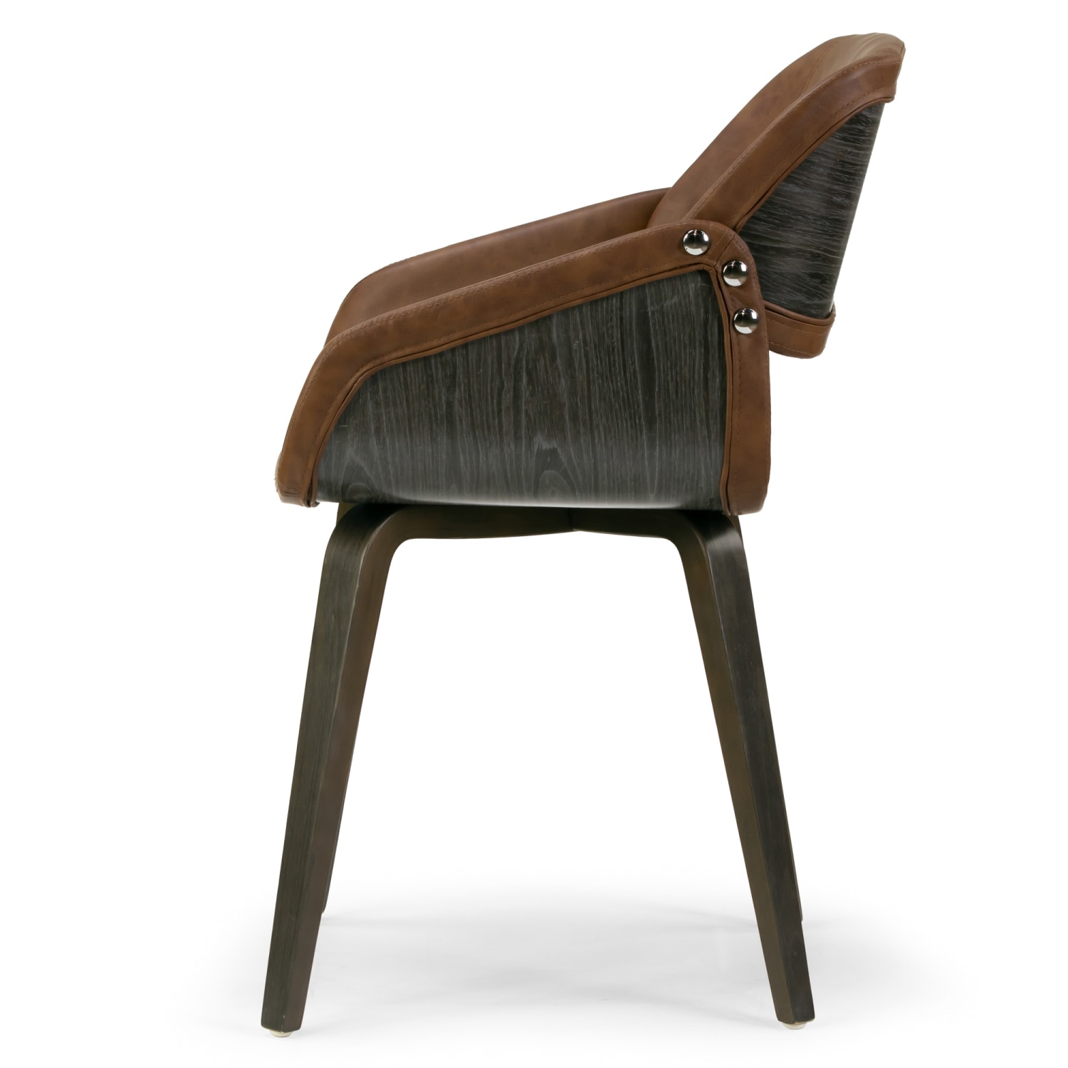 Glamour Home Amal Dining Chair, Brown, 1 Chair Included - Image 4