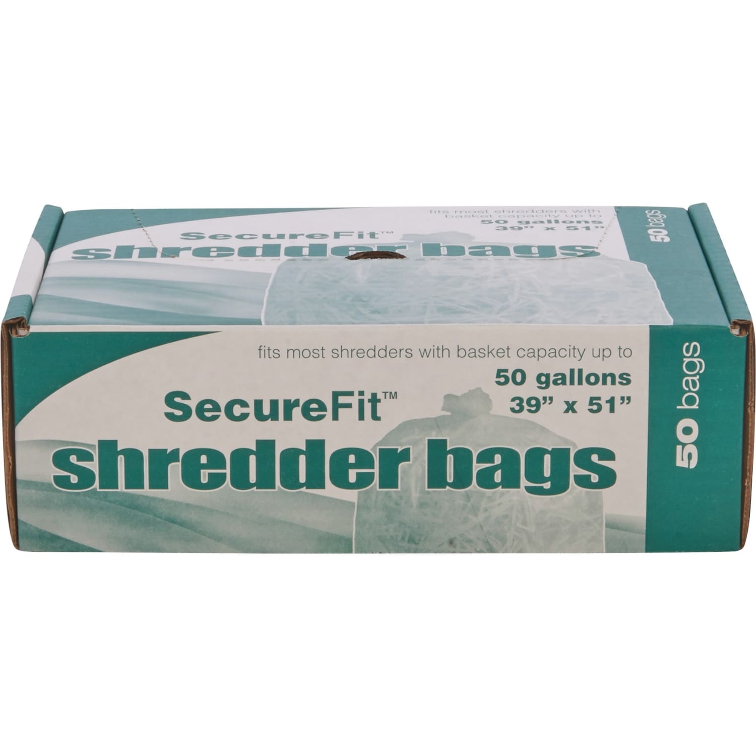 SKILCRAFT Shredder Bags, 39in x 51in, 50 Gallons, Clear, 25 Bags Per Roll, Set of 2 Rolls, (AbilityOne 8105-01-557-4976) - Image 3