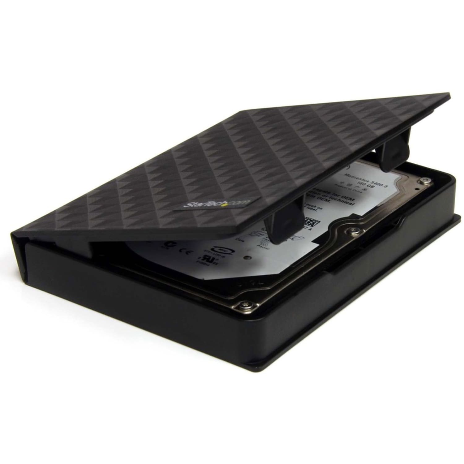 StarTech.com 2.5in Anti-Static Hard Drive Protector Case - Black (3pk) - Provides safe handling and anti-static protection for most 2.5in hard drives - hard drive case - hard drive protector - 2.5 hdd protector - 2.5 hdd case - 2.5 hdd protector black - Image 5