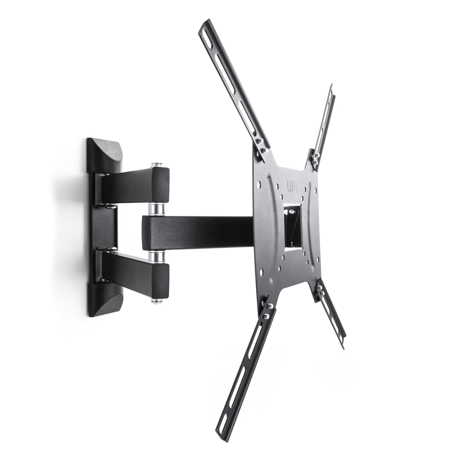 MegaMounts Full Motion Single-Stud Wall Mount For 26 - 55in TVs, 8.75inH x 8.68inW x 2.25inD, Black - Image 5