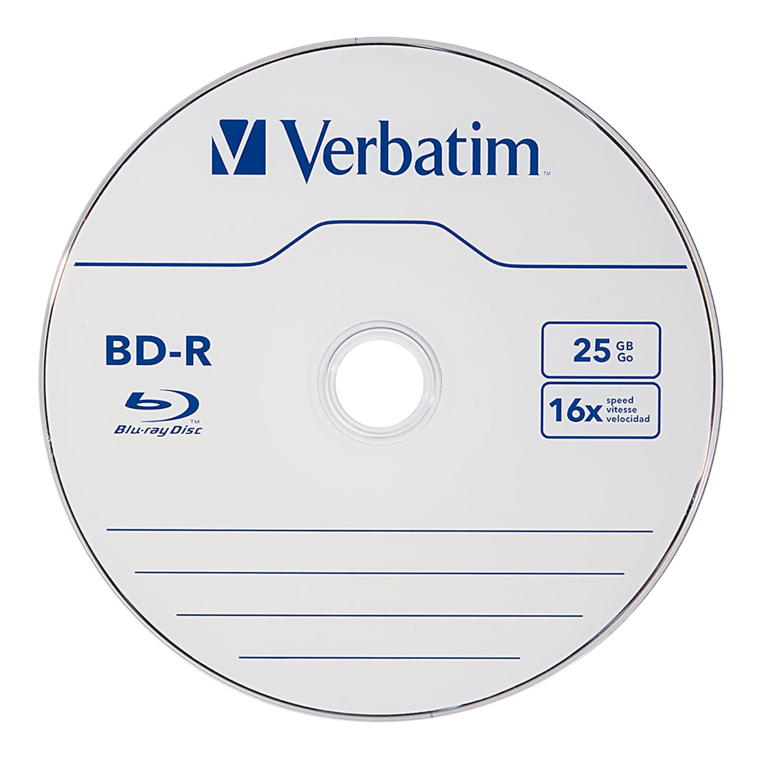 Verbatim BD-R 25GB 16X with Branded Surface - 50pk Spindle - 50pk Spindle - Image 3