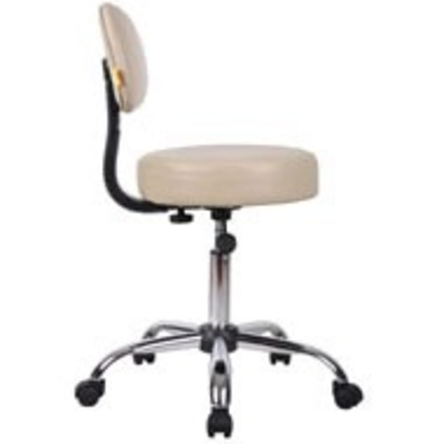 Boss Office Products Antimicrobial Medical Stool With Back, Beige/Chrome - Image 8