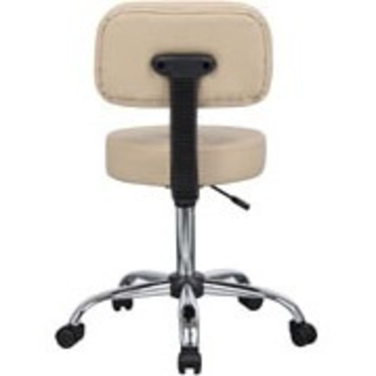 Boss Office Products Antimicrobial Medical Stool With Back, Beige/Chrome - Image 10