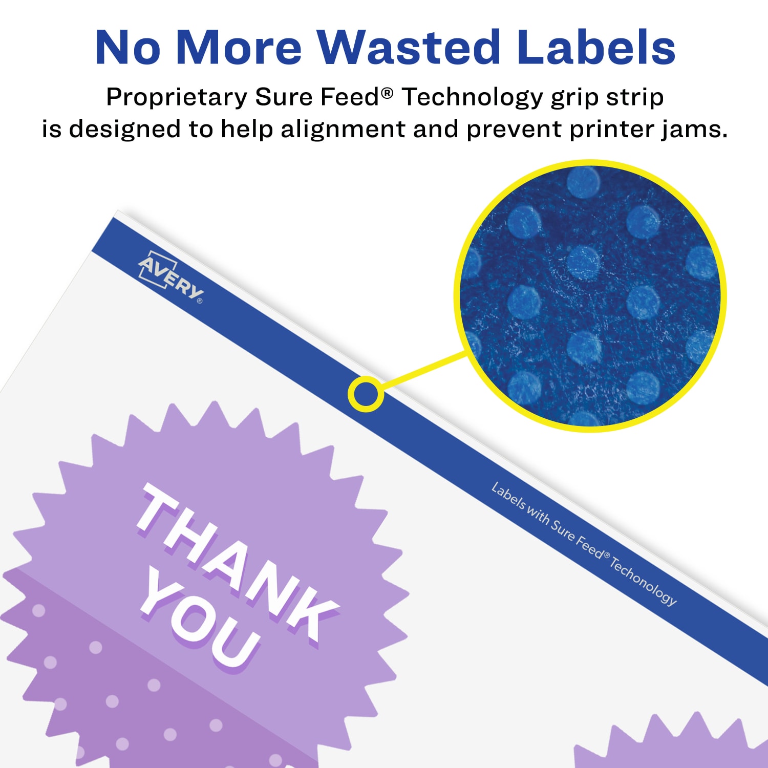 Avery Glossy Permanent Labels With Sure Feed, 94609-WGP25, Starburst, 3in, White, Pack Of 150 - Image 5