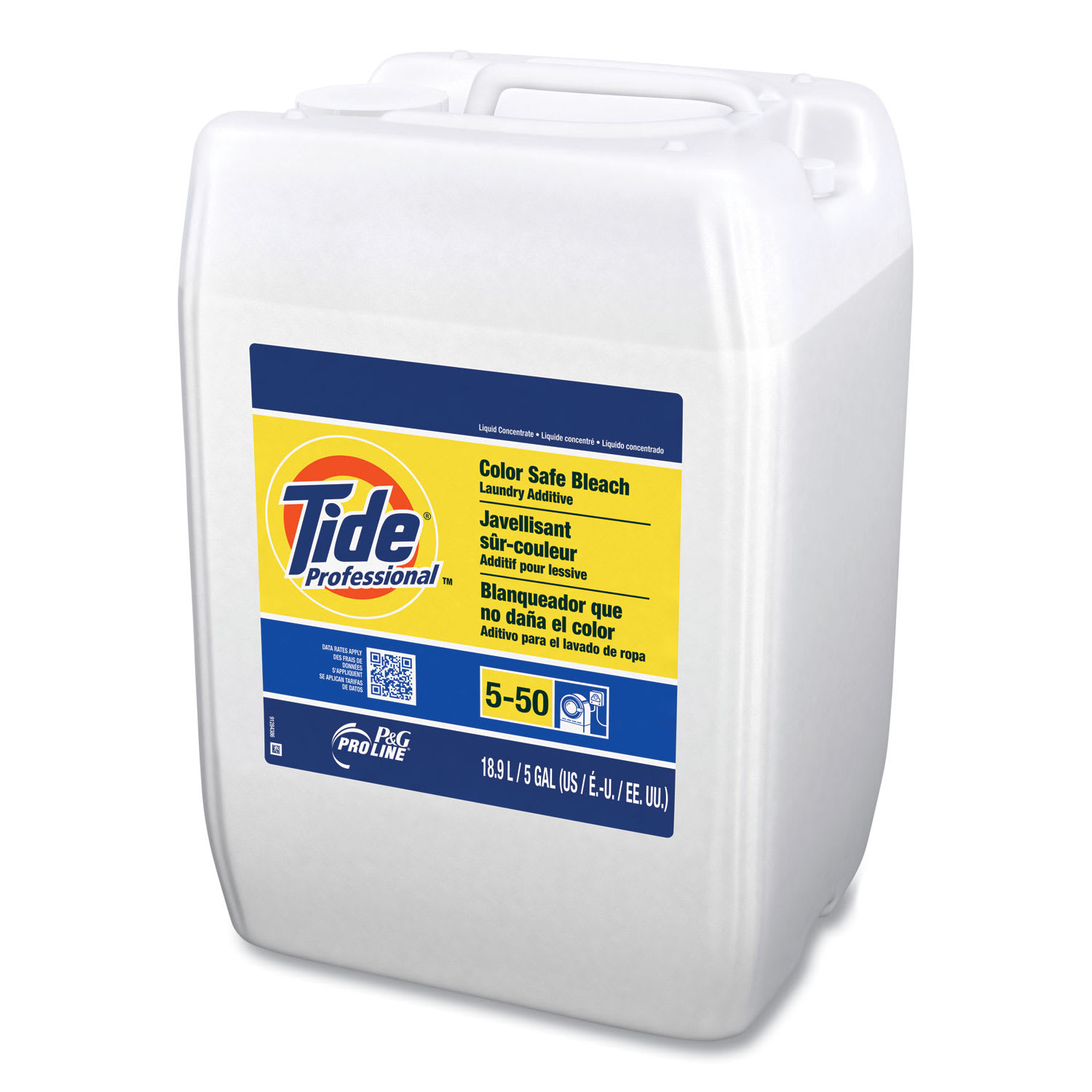 Tide Professional Color Safe Bleach Laundry Additive, 5 gal Closed-Loop Container - Image 4