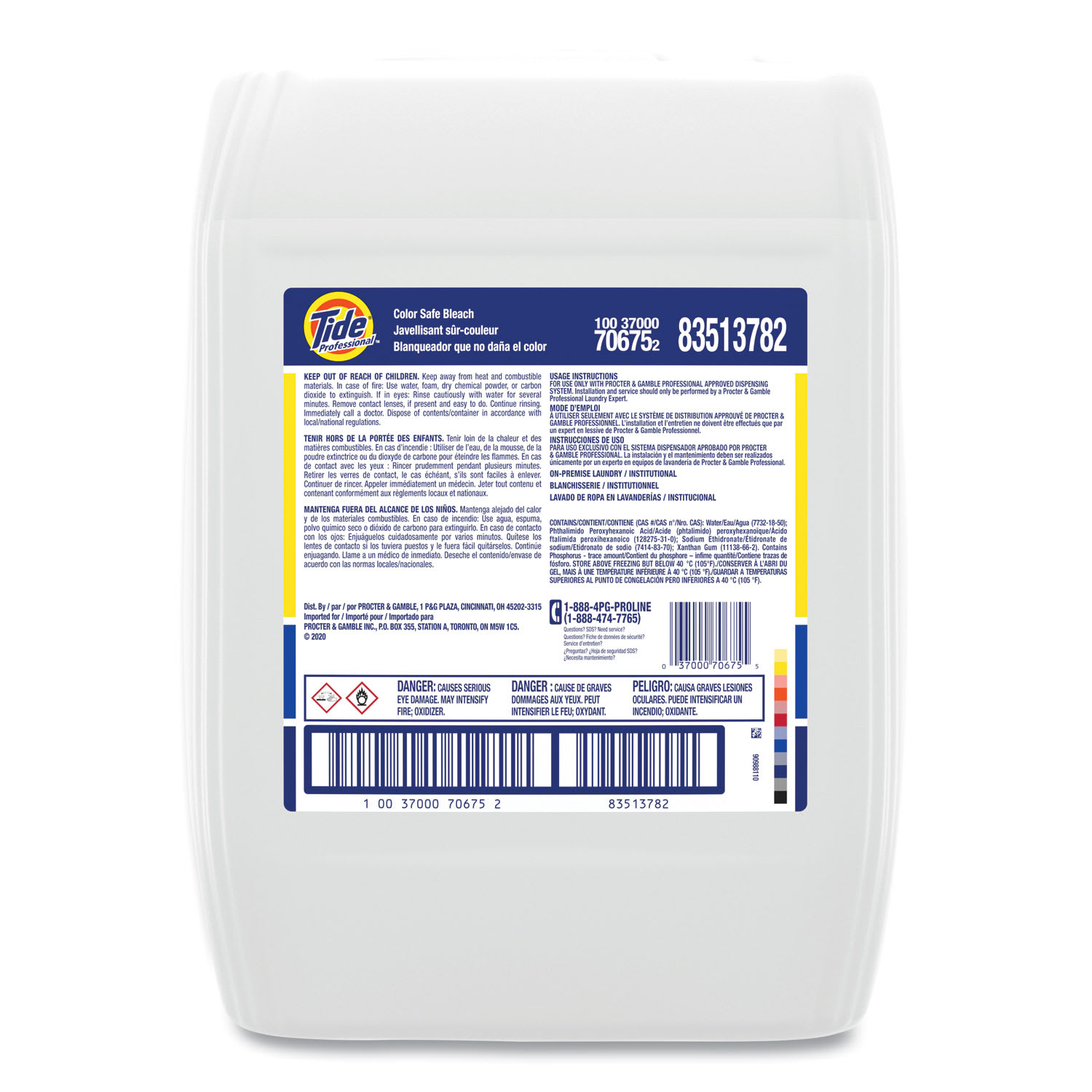 Tide Professional Color Safe Bleach Laundry Additive, 5 gal Closed-Loop Container - Image 5