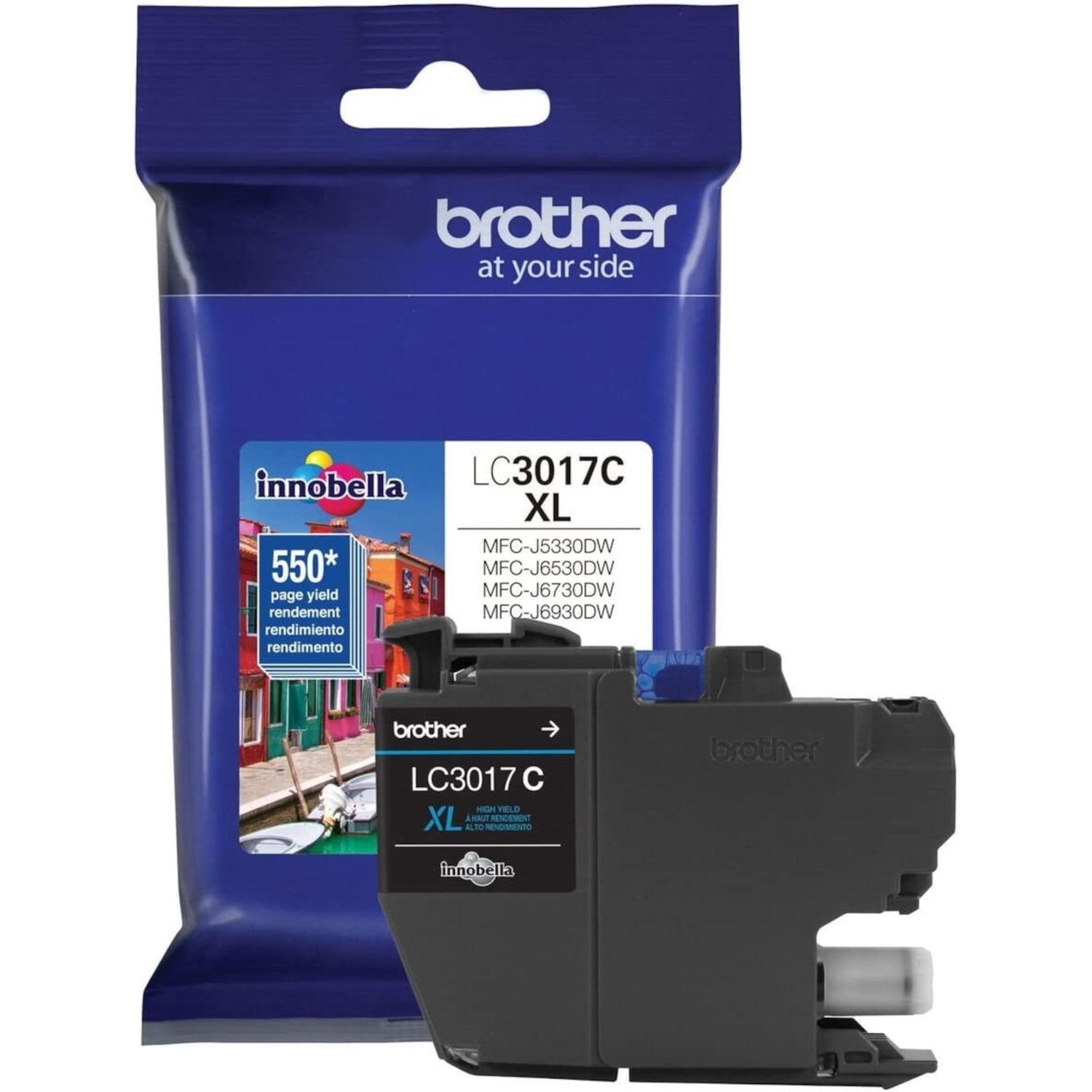 Brother LC3017I Cyan High-Yield Ink Cartridge, LC3017C - Image 3