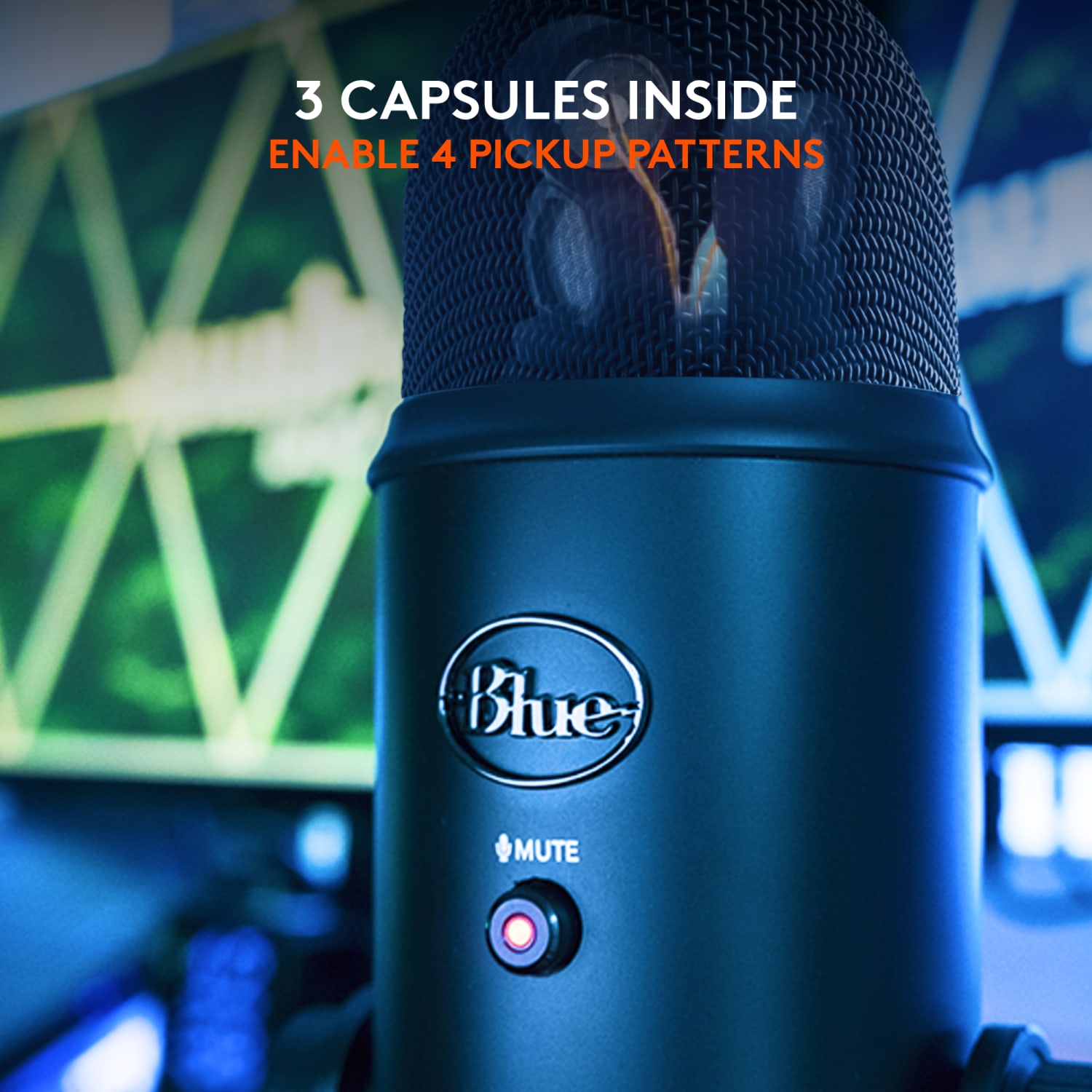 Blue Microphones Yeti USB Microphone, Blackout - Image 5