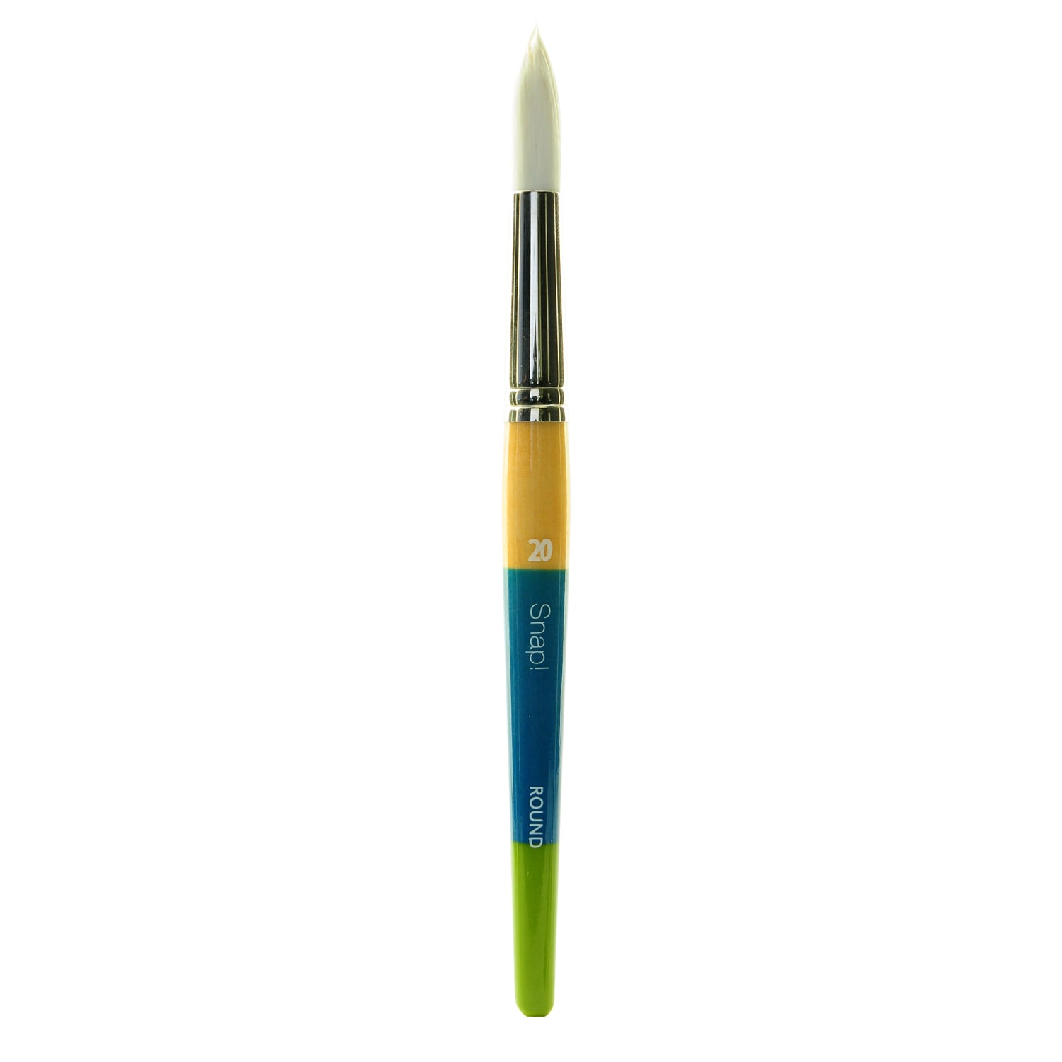 Princeton Snap Paint Brush, Size 20, Round Bristle, Synthetic, Multicolor