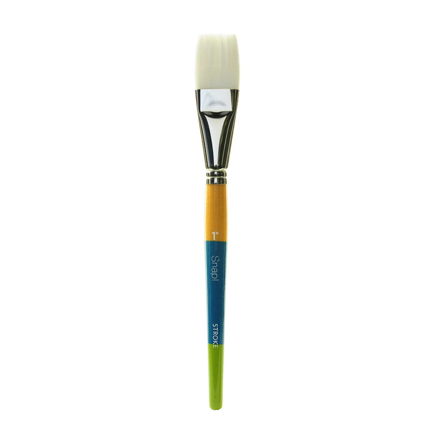 Princeton Snap Paint Brush, 1in, Stroke Bristle, Synthetic, Multicolor