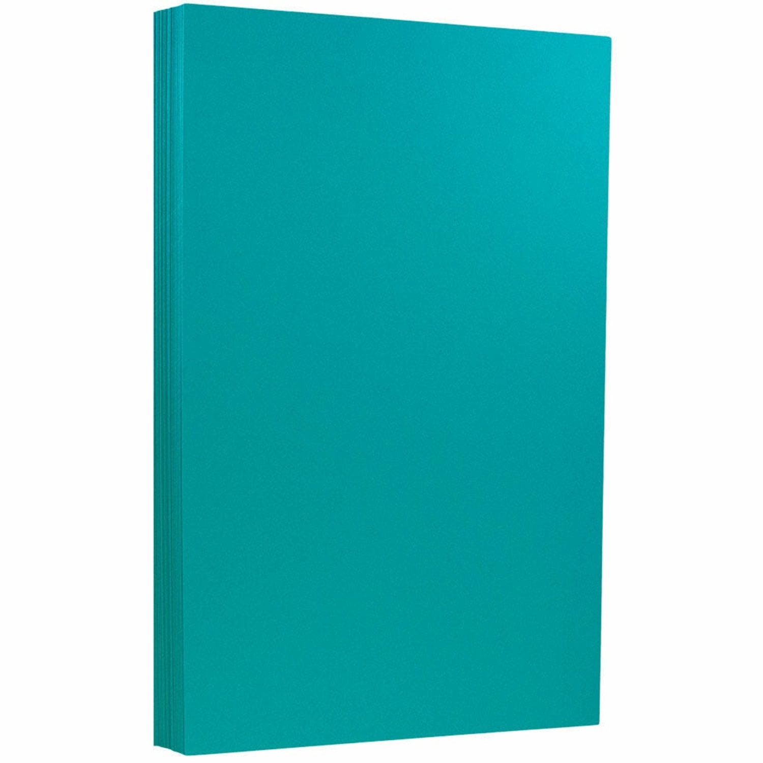 JAM Paper Card Stock, Sea Blue, Legal (8.5in x 14in), 65 Lb, Pack Of 50